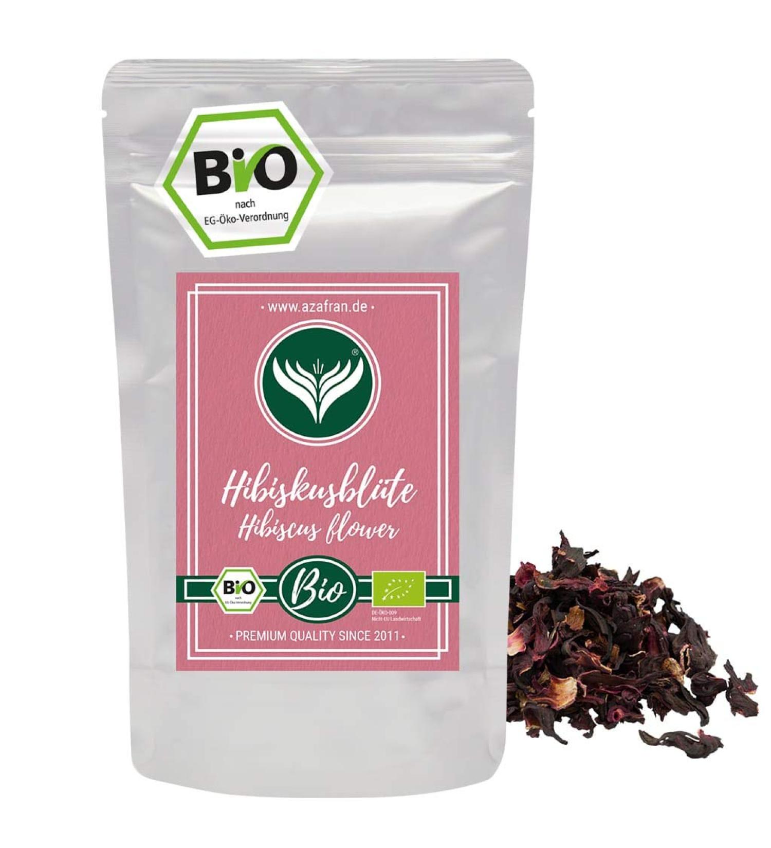 Buy Organic Hibiscus Flowers - Whole Dried Hibiscus Tea 250g | Azafran - International Shipping Available - Buy Online on GoSupps.com