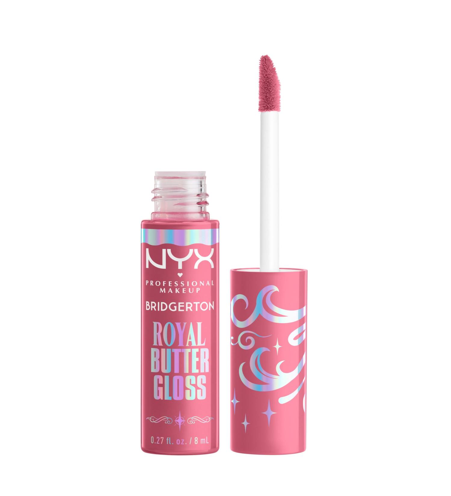 NYX Professional Makeup x Bridgerton - Gloss L vres Repulpant - Collection limit e - Formule Vegan - Butter Gloss - Teinte : 01 Angel Food Cake Royal Buttergloss Angel Food Cake - Buy Online on GoSupps.com