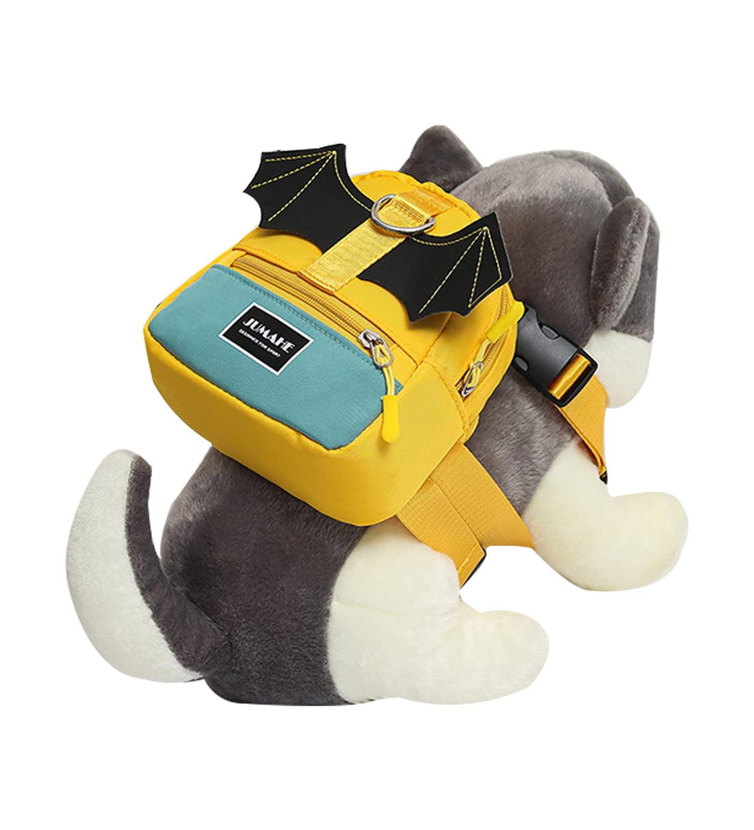 Manbozixi Adjustable Dog Backpack with Pet Dishes & Snack Pocket Perfect for Outdoor Travel Green One Size - Buy Online on GoSupps.com