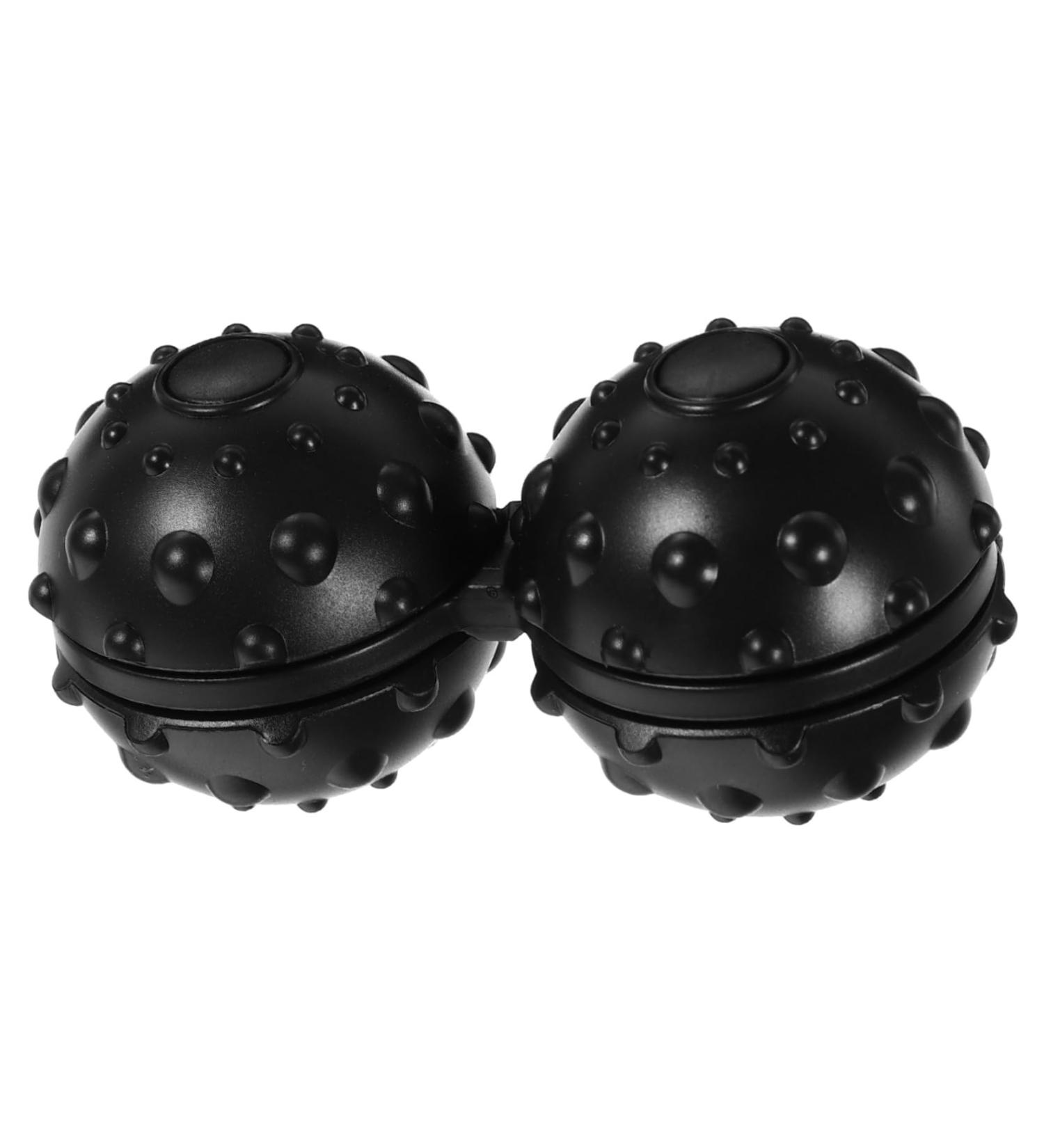 Gatuida 3-St Massage Ball Set | Lacrosse & Rattan Yoga Balls | Black Massage Roller & Peanut Massager for Muscle Relief - Buy Online on GoSupps.com