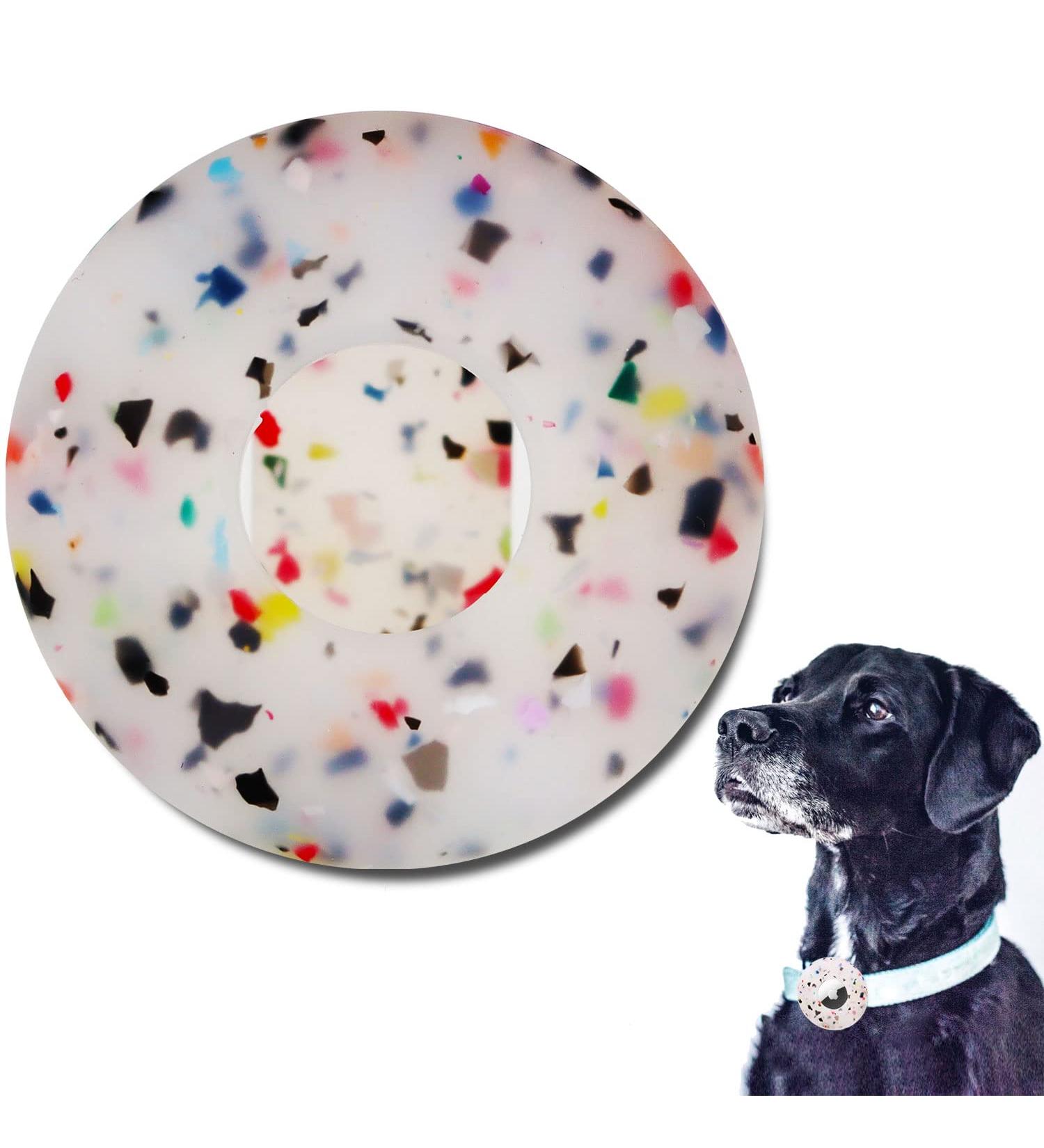 Linteker Protective Cover for Apple Airtag - Durable GPS Finder Case for Dog & Cat Collars - Transparent Flower Design - Buy Online on GoSupps.com