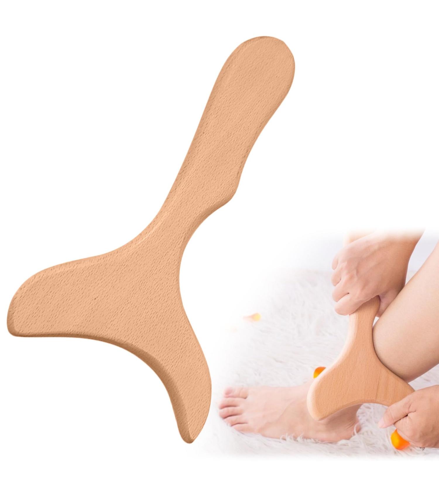 Massage Paddle for Maderotherapy & Lymphatic Drainage | Wooden Gua Sha Board & Trigger Massage Tool - Buy Online on GoSupps.com