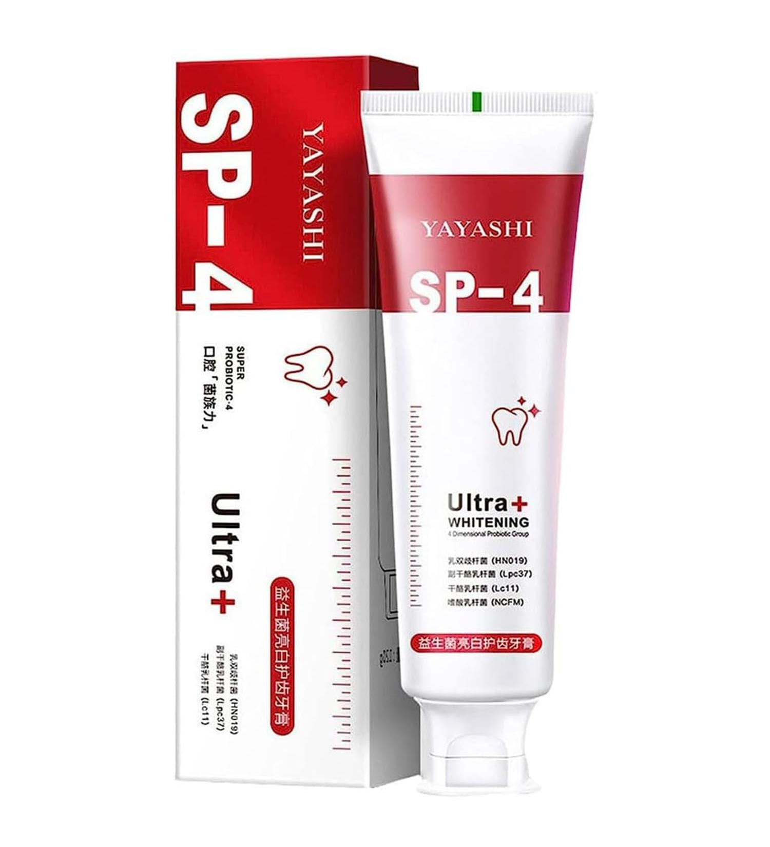 Super Probiotic-4 Toothpaste | SP-4 Ultra Whitening & Deep Cleaning Care | Fresh Breath (120g - Buy Online on GoSupps.com