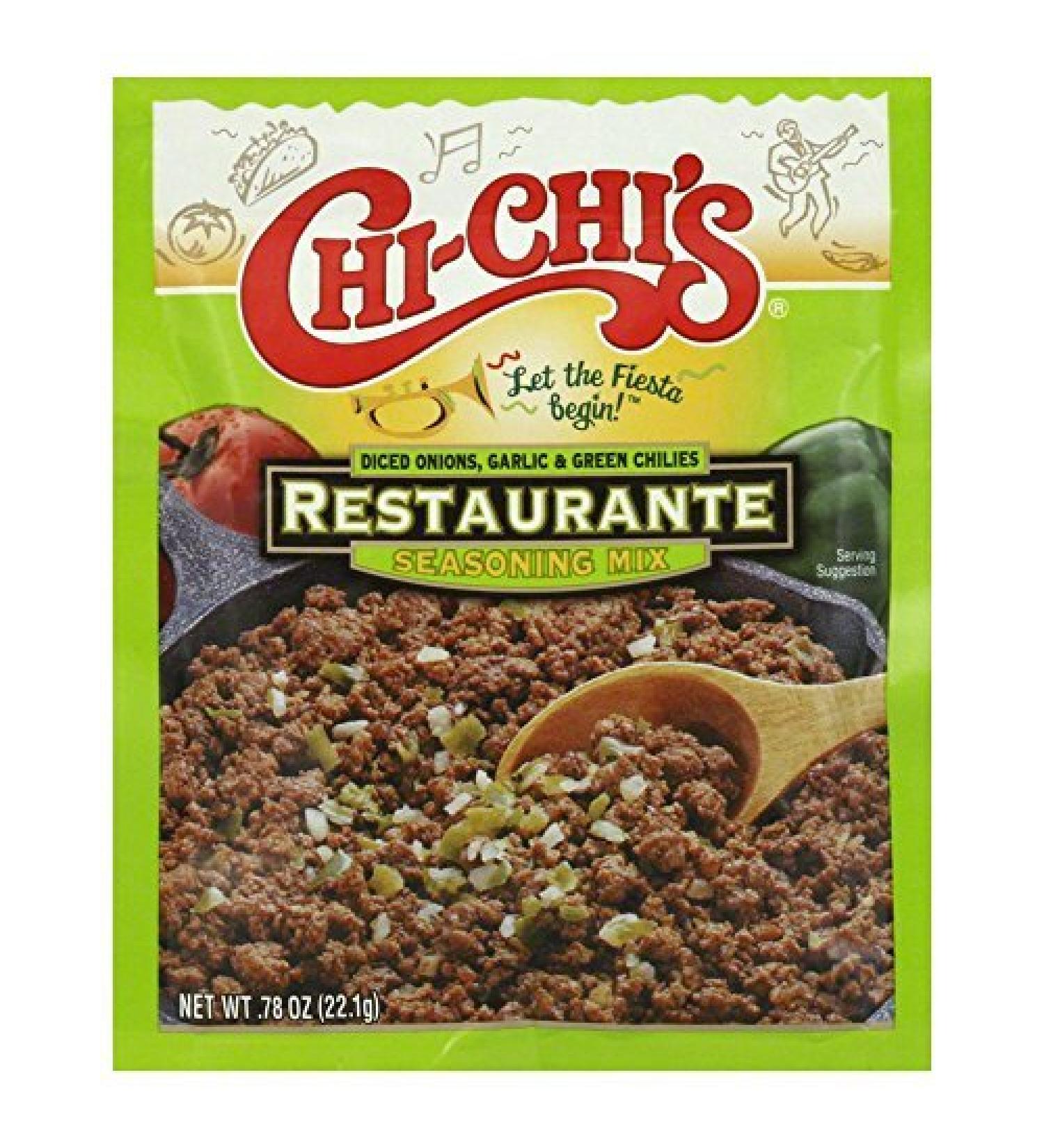 Chi Chi's Fiesta Restaurante Seasoning Mix 0.78 OZ(Pack of 4) 0.78 Ounce (Pack of 4)