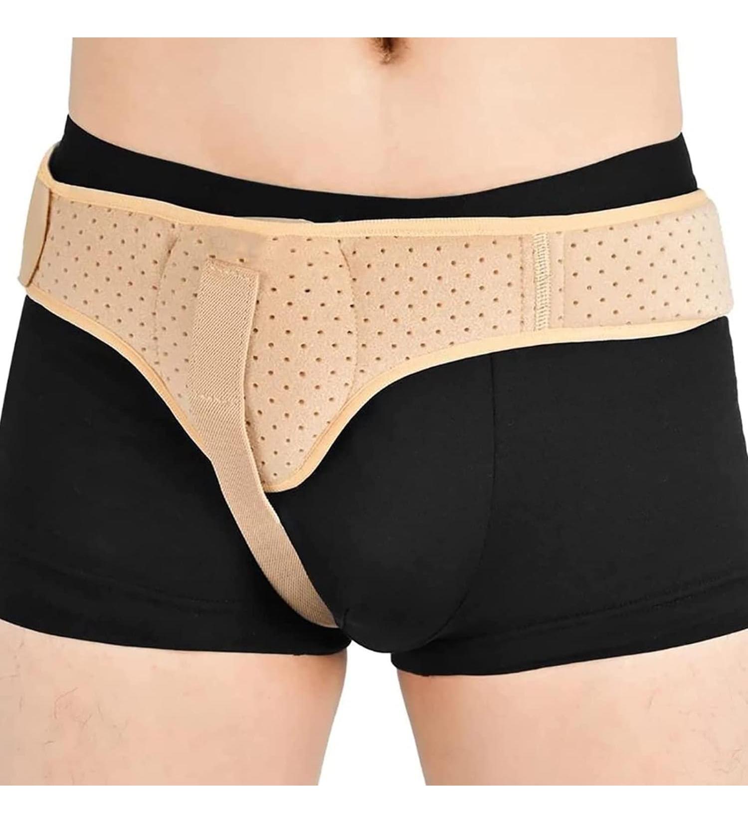 Inguinal Hernia Belt - Adjustable & Breathable Support Truss with Removable Compression Pad (Large) for Sports & Comfort - Buy Online on GoSupps.com