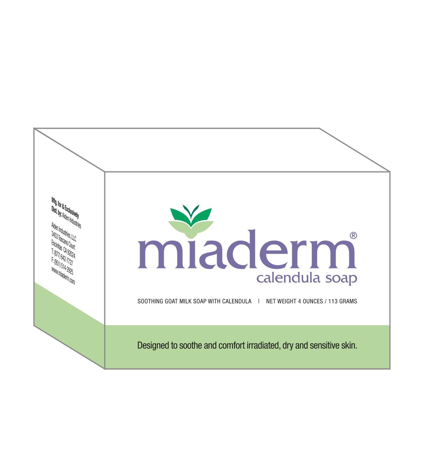 Miaderm Radiation Relief Calendula Soap - Soothing Skincare for Radiation Therapy Relief - Buy Online on GoSupps.com