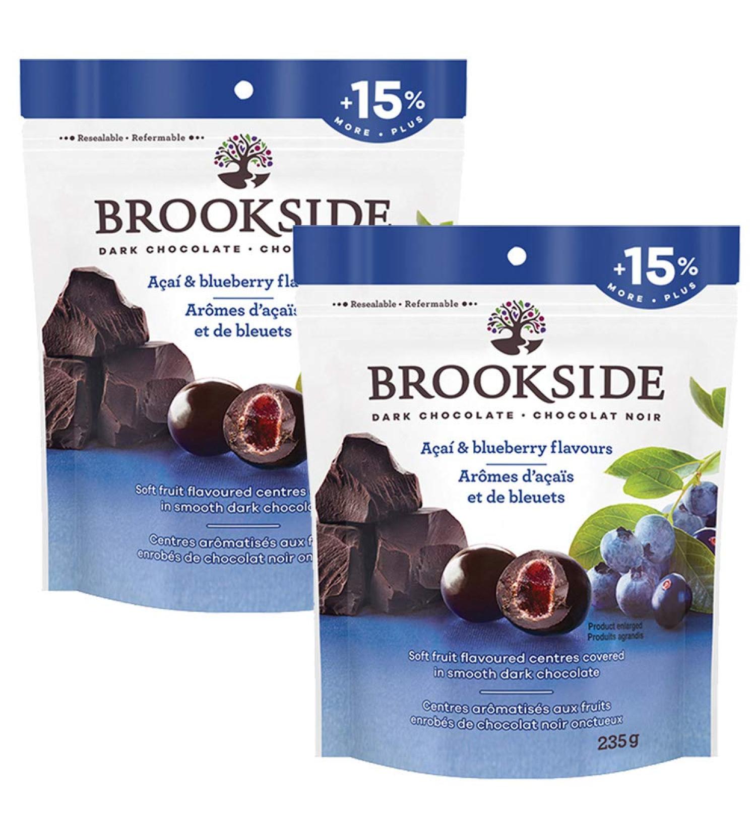 Brookside Dark Chocolate Candy - Acai & Blueberry Flavors 7oz | Shop Now - Buy Online on GoSupps.com