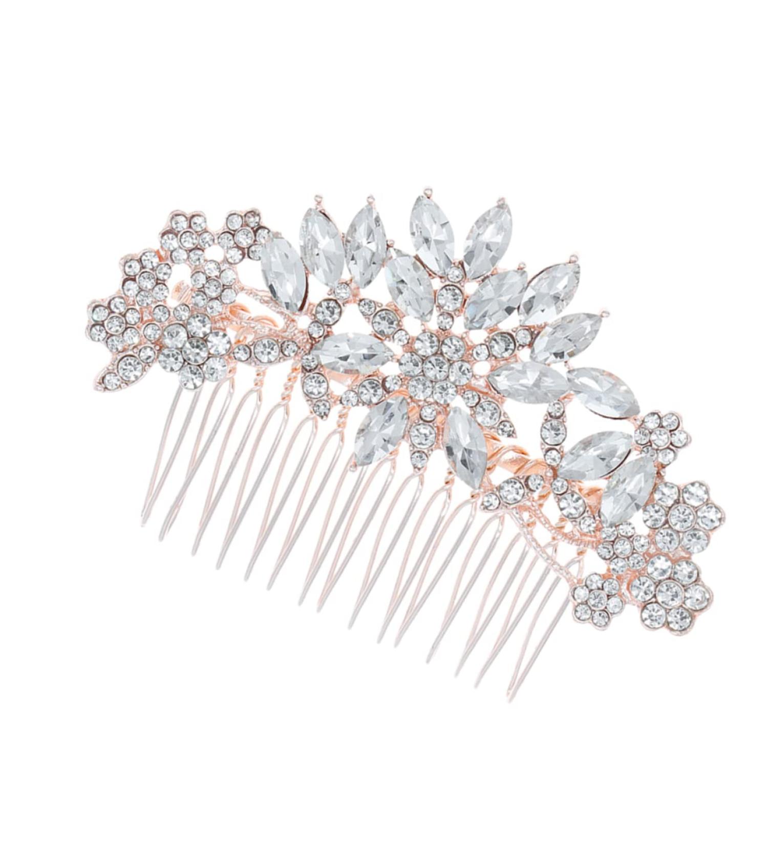 Ipetboom 1pc Womens Hair Clips Rhinestone Hair Comb Hair Barrettes for Women Hair Combs Bridal Haircombs Alloy Haircombs Rhinestone Haircombs for Women European and American Bride Headgear - Buy Online on GoSupps.com