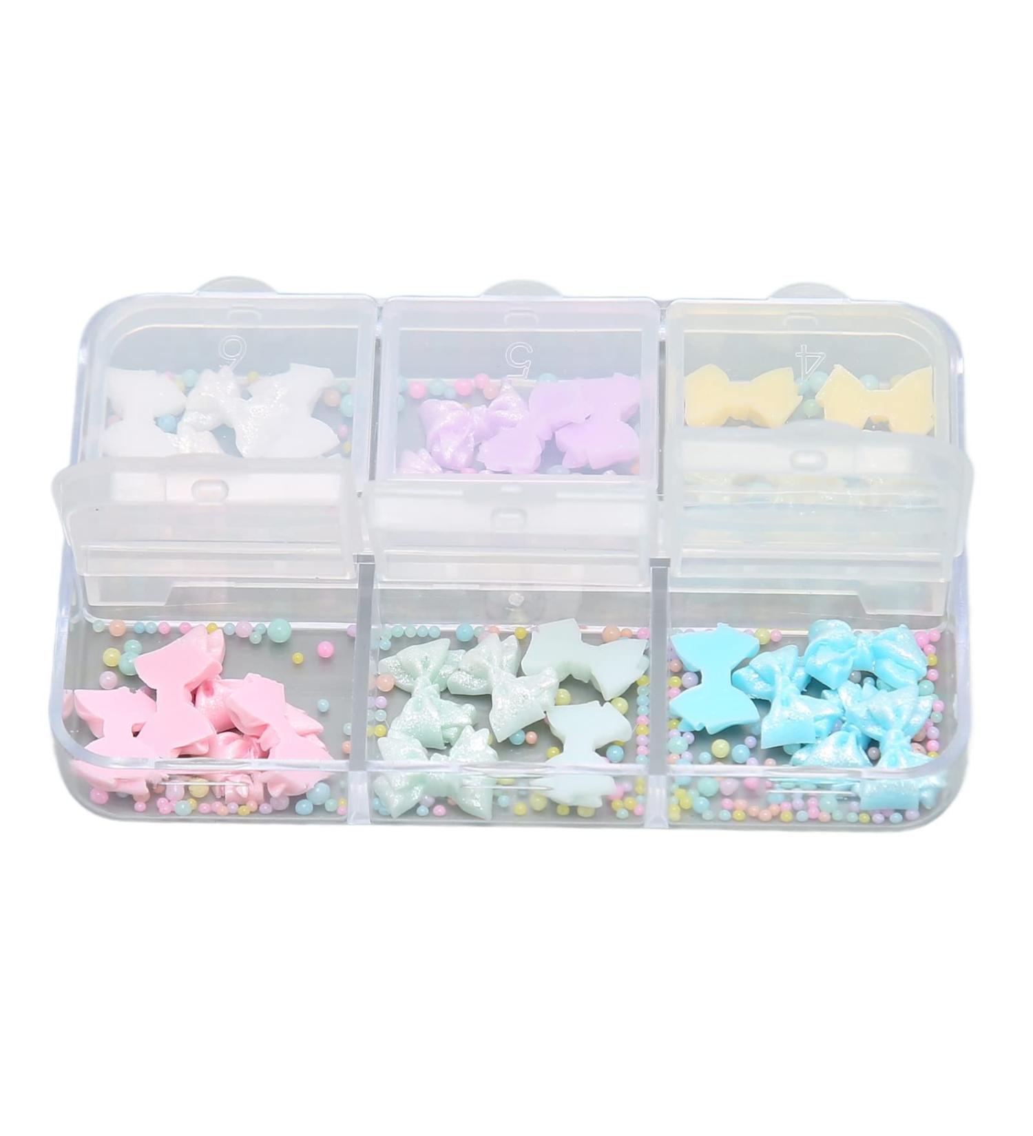 3D Cute Bowknot Nail Charms Nail Glitter Charm Rhinestones Ornaments Nail Art Decorations Glitter Accessories for DIY Craft Nail Art Design Manicure Decor - Buy Online on GoSupps.com