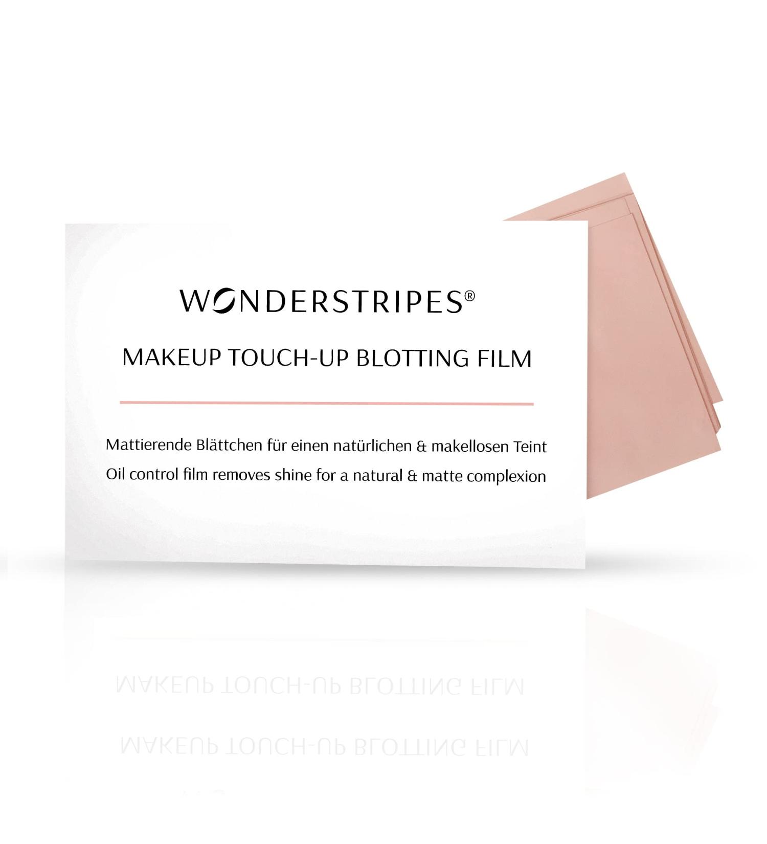 Wonderstripes TOUCH-UP BLOTTING FILM - 30 Sheets for a Natural & Flawless Complexion | Mattifying Oil Control - Buy Online on GoSupps.com