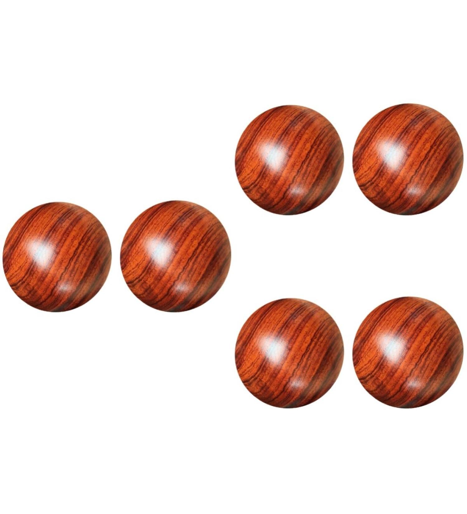 Buy FRCOLOR 6-Pack Solid Wood Acupressure Massage Balls - Traditional Chinese Foot & Hand Roller for Health Care - International Shipping Available - Buy Online on GoSupps.com