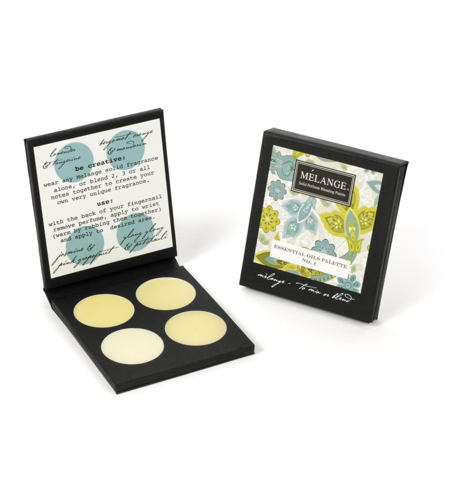 Melange Essential Oil Notes Solid Perfume Blending Palette .69 ounces