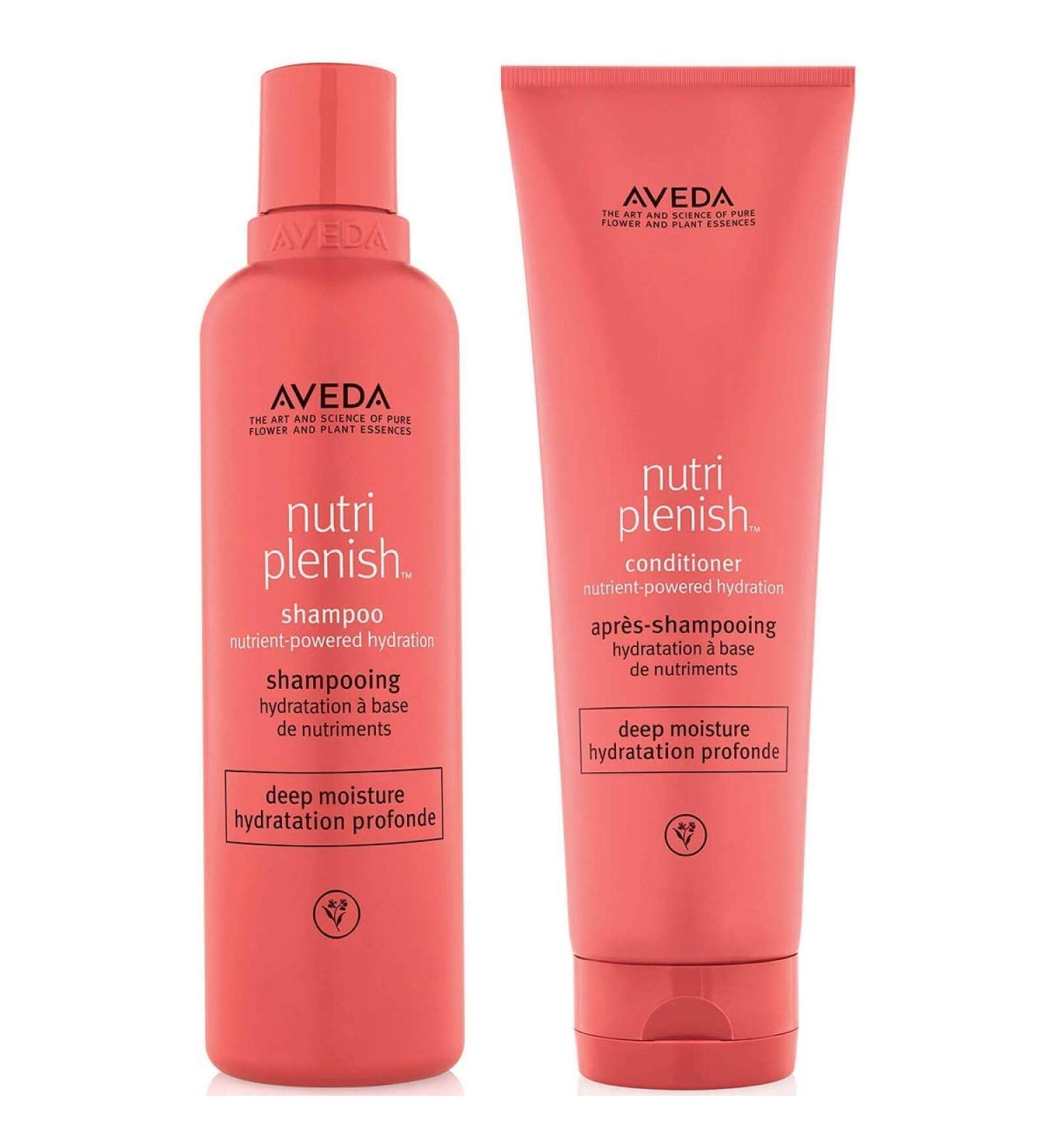 Aveda Nutriplenish Deep Moisture Shampoo & Conditioner 8.5 oz Duo Set - Hydrating Hair Care - Buy Online on GoSupps.com