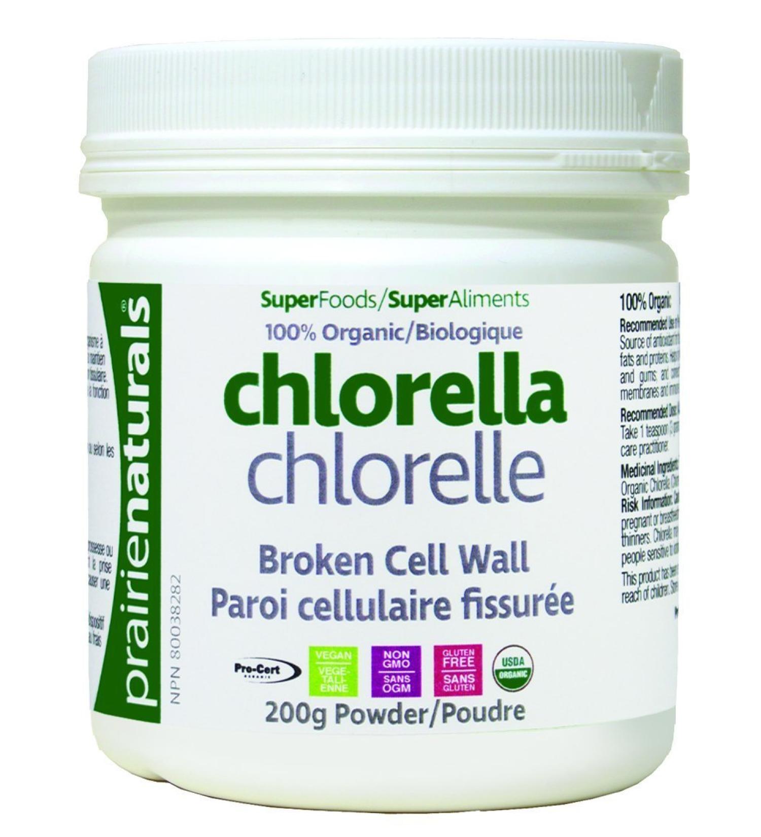 Prairie Naturals Organic Chlorella Broken Cell Wall 7.05 Ounce 7.05 ounce (Pack of 1)