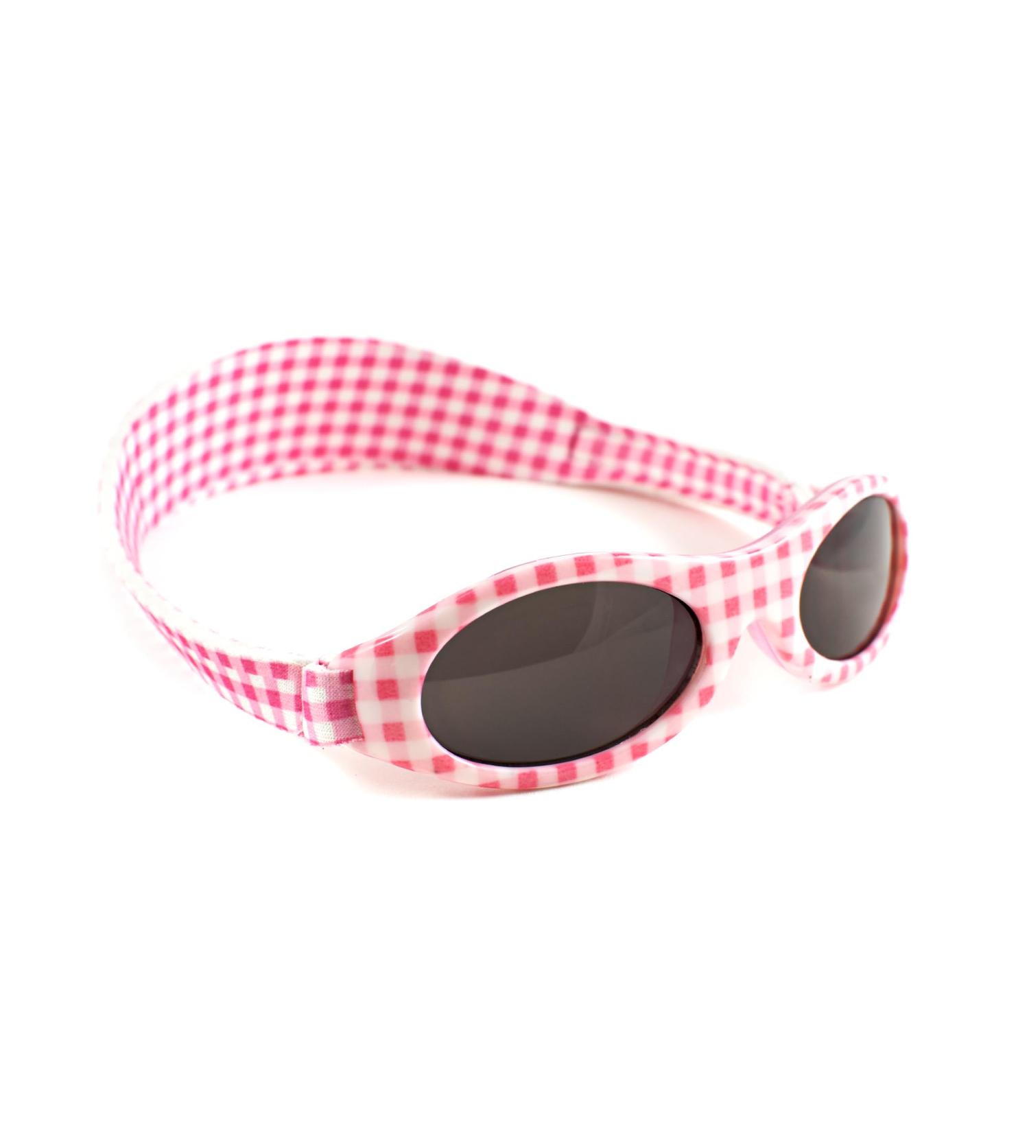 Baby Banz Adventure Sunglasses Pink Check - One Size | UV Protection for Infants - Buy Online on GoSupps.com