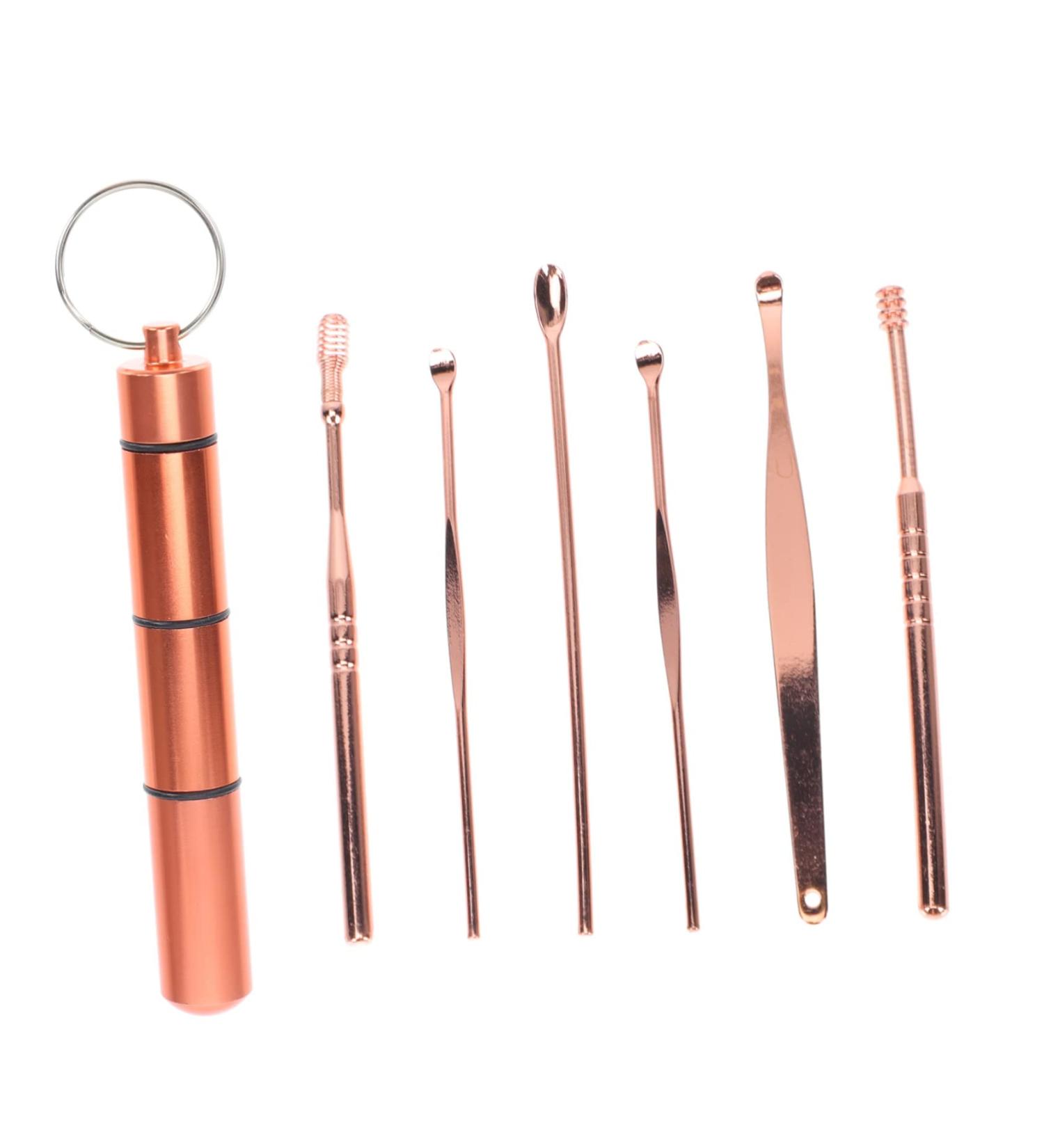 FRCOLOR Ear-Picker Set Kit for Ear Cleaning - Metal Spatula, Curette, Digger & Picks - Multipurpose Portable Tools - Buy Online on GoSupps.com