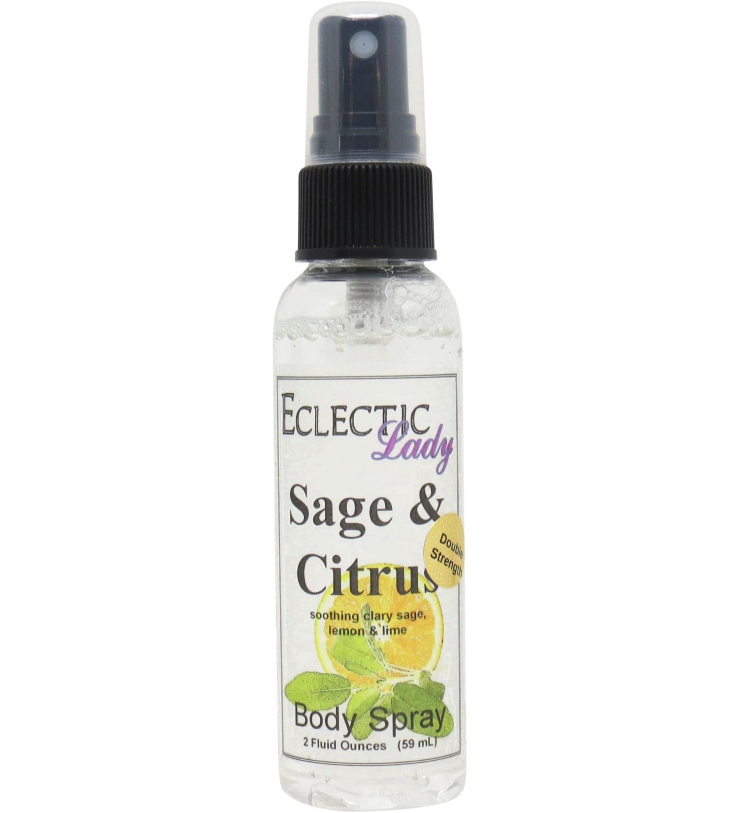 Sage And Citrus Body Spray (Double Strength) 2 ounces Body Mist for Women with Clean Light & Gentle Fragrance Long Lasting Perfume with Comforting Scent for Men & Women Cologne with Soft Subtle 2 Fluid Ounces (Double Strength) - Buy Online on GoSupps.com