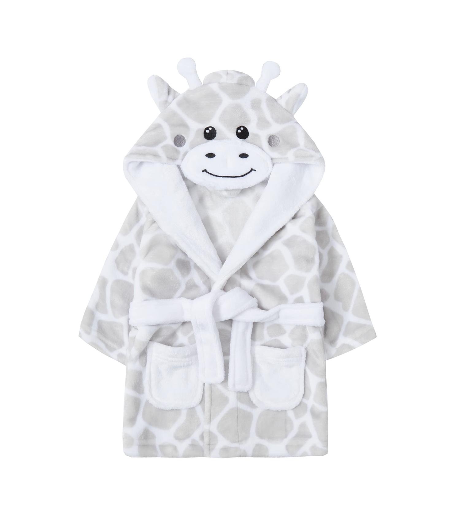 Metzuyan Baby Girls & Boys Giraffe Themed Plush Fleece Dressing Gown 12-18 Months - Buy Online on GoSupps.com