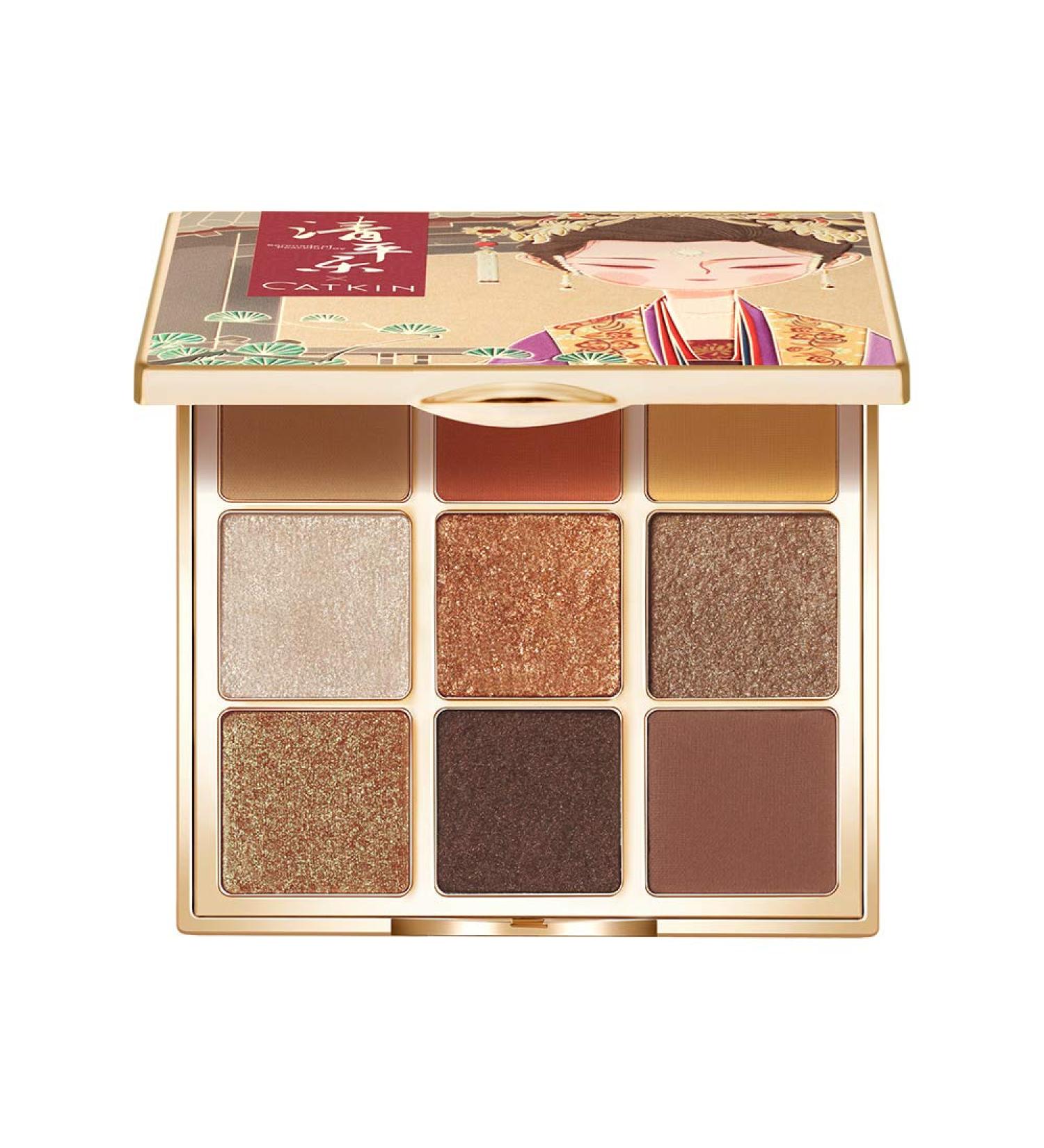 CATKIN 9 Colors Natural Eyeshadow Palette Glitter Matte Nude Eye Shadows Makeup High Pigmented Eyeshadow Kit 14.4 Grams (C09) - Buy Online on GoSupps.com