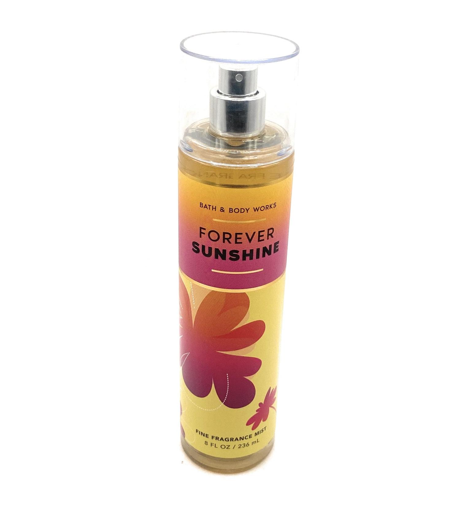 Bath and Body Works Forever Sunshine Fine Fragrance Mist 8 Fluid Ounce Body Spray (2023 Limited Edition)
