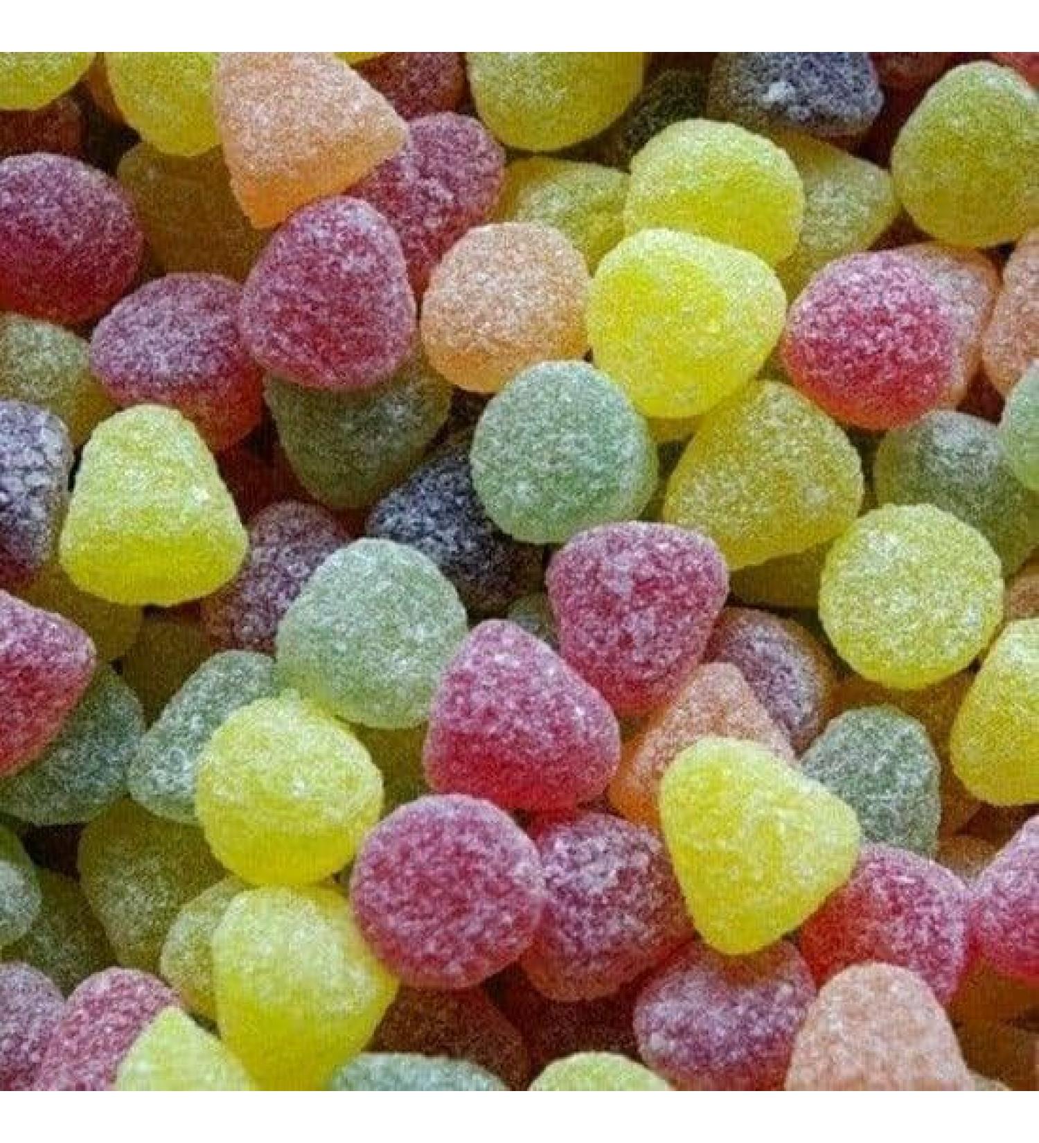 Dew Drops Fruit Flavour Jelly Sweet by Barratt in Victorian Style Plastic Jar 970 millilitre 750 gram - Buy Online on GoSupps.com