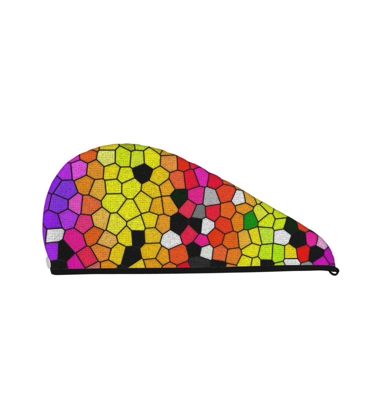 Colorful Tie Dye Microfiber Hair Towel - Super Absorbent & Quick Dry Coral Velvet Wrap for Long Curly Thick Hair - Perfect for Women - Buy Online on GoSupps.com
