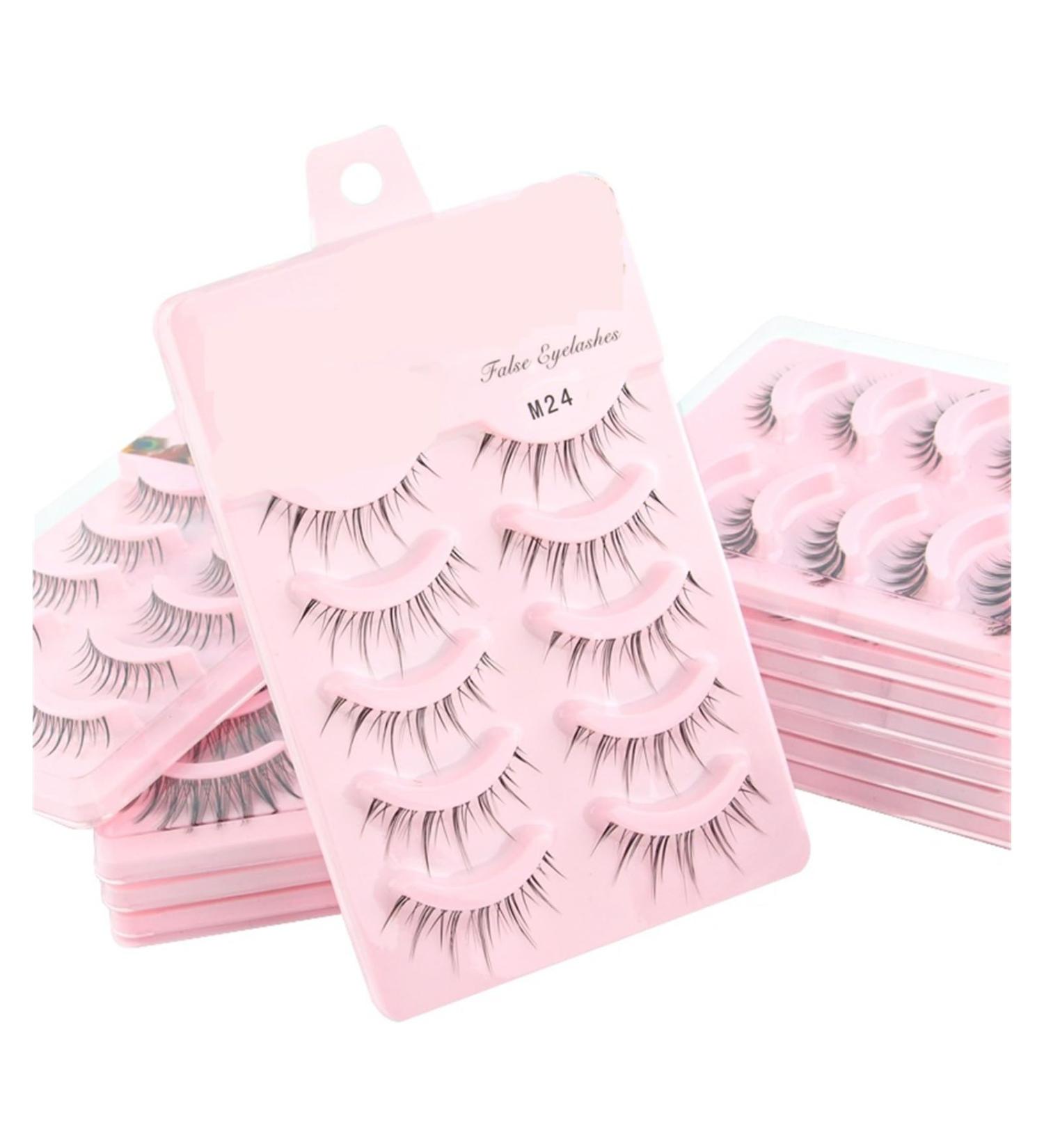 UAMOU 2-50Boxes Manga Lashes False Eyelashes Doll Korean Natural Anime Lashes Spiky Thick Faux Mink Eye Lash Strips Makeup Cheerfully (Color : MIX Styles Size : 30 boxes) - Buy Online on GoSupps.com