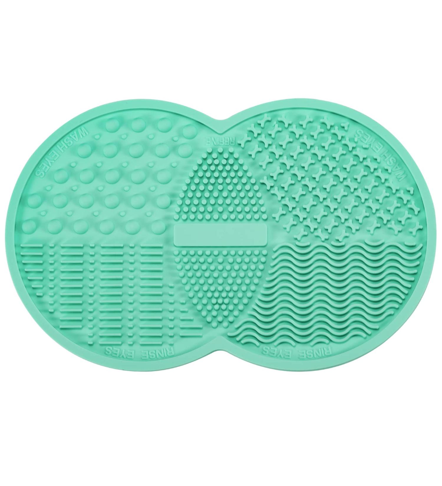 Norate Silicone Makeup Brush Cleaner Mat - Cleanser for Brushes & Tools | Stocking Stuffer for Women - Green - Buy Online on GoSupps.com