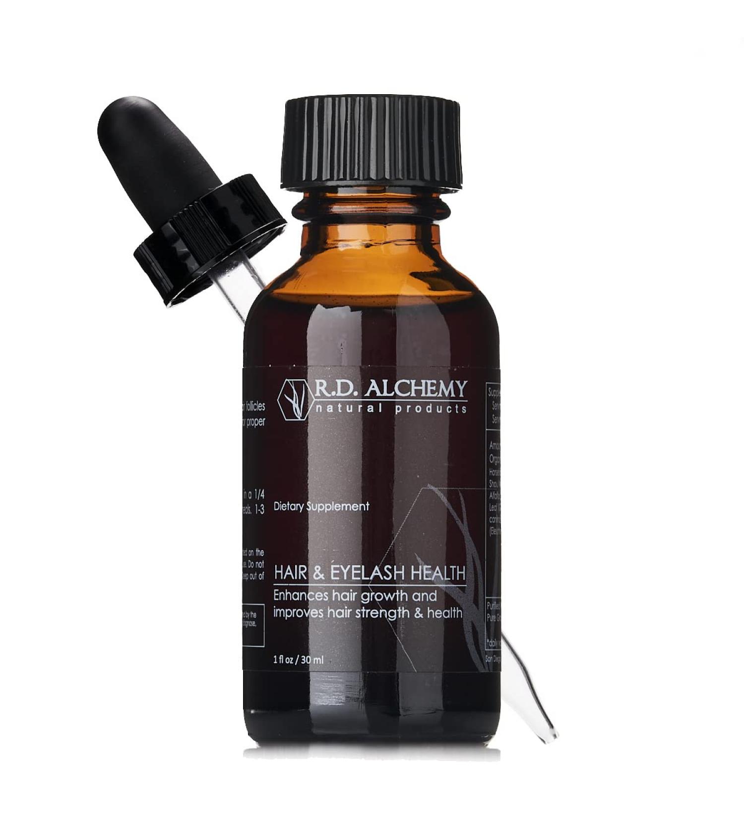 RD Alchemy - 100% Natural Organic Hair & Eyelash Extract for Hair Growth Shine & Strength | Reduce Split Ends & Greying - Buy Online on GoSupps.com