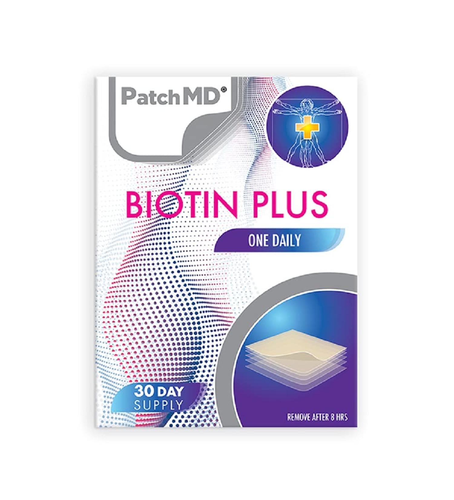 PatchMD Biotin Plus Patches - 30 Days Supply | Promote Hair, Skin & Nail Health - Buy Online on GoSupps.com