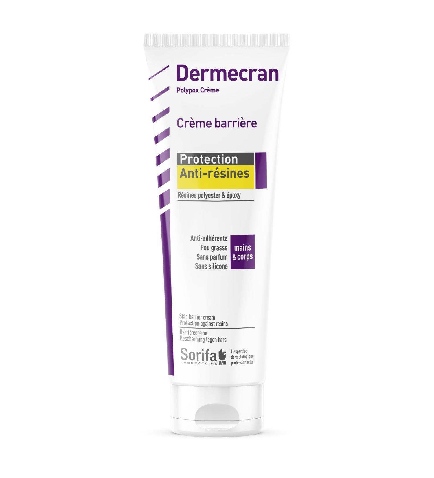 SORIFA - Dermscreen Barrier cream Anti-resin protection POLYESTER EPOXY Hands and body High tolerance Tube 125 ml. - Buy Online on GoSupps.com