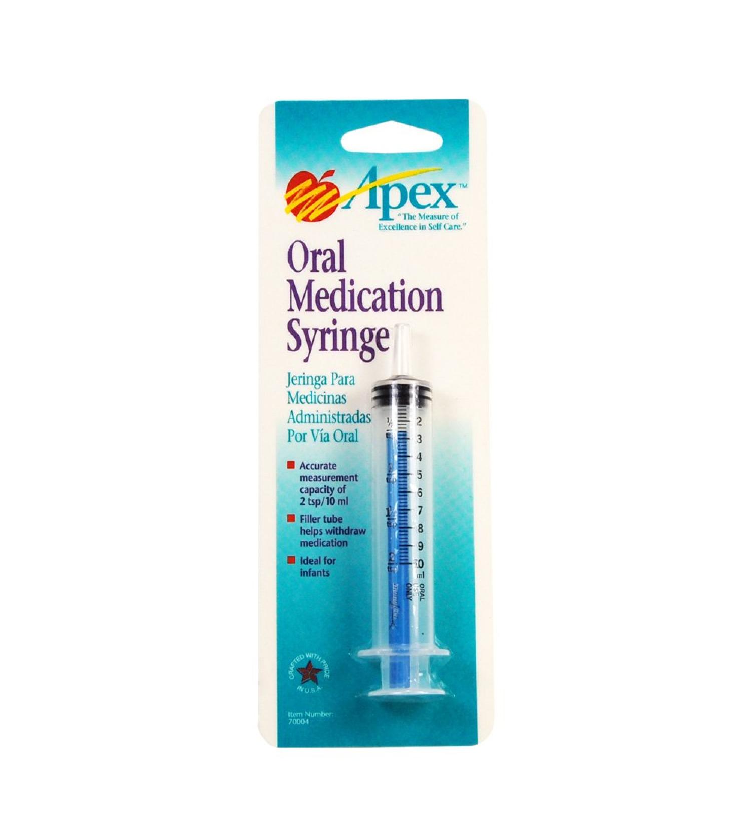 Apex 70004 Oral Syringe with Filler Tube - Precision Dosing for Easy Medication Administration - Buy Online on GoSupps.com