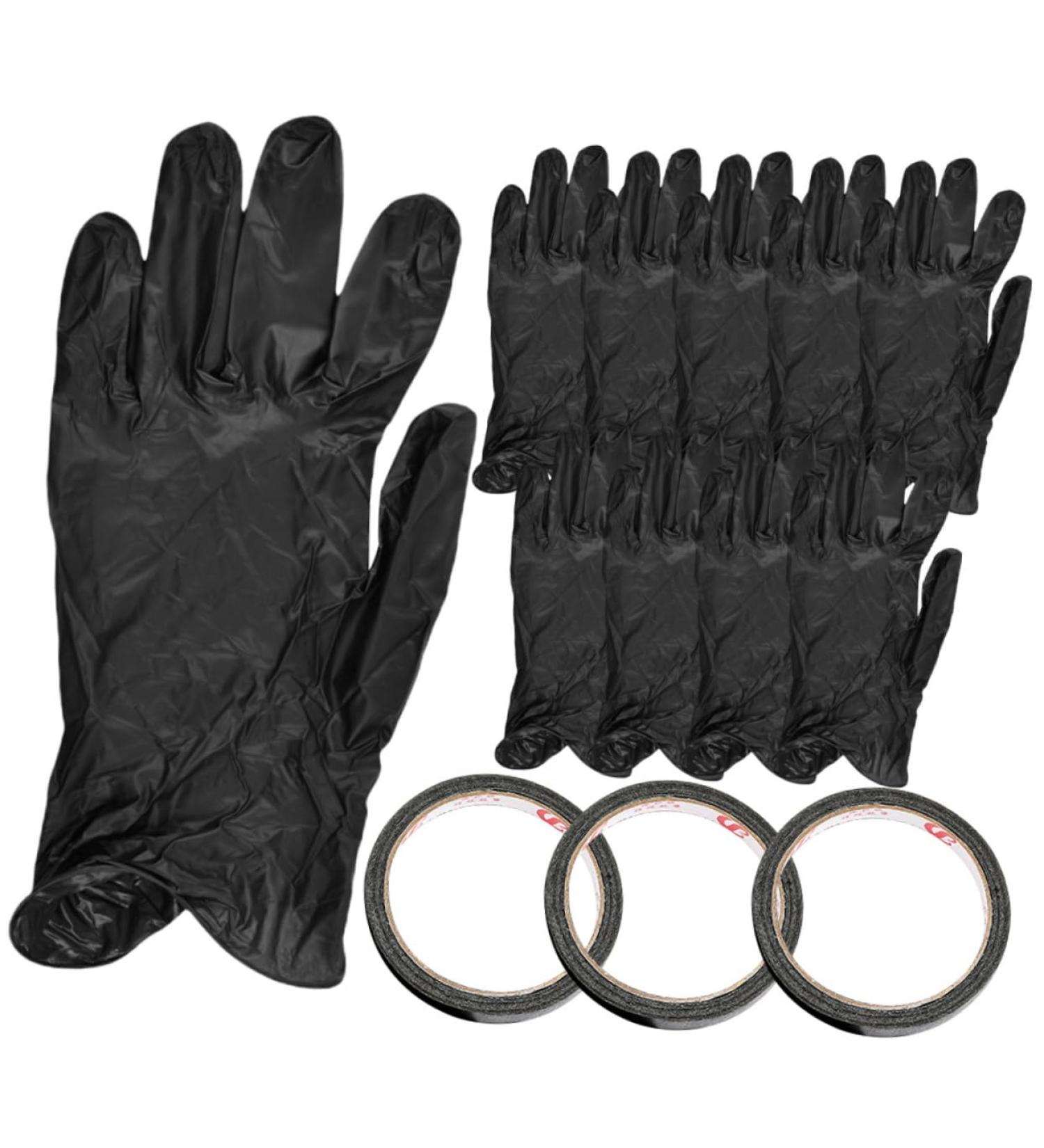 Beatifufu 1 Set Nail Gloves Nail Tape Gloves Fixing Tape Nail Art Tape Nail Art Accessory Protection Gloves Gloves for Gel Nail Protection Tape Nail Striping Tape - Buy Online on GoSupps.com