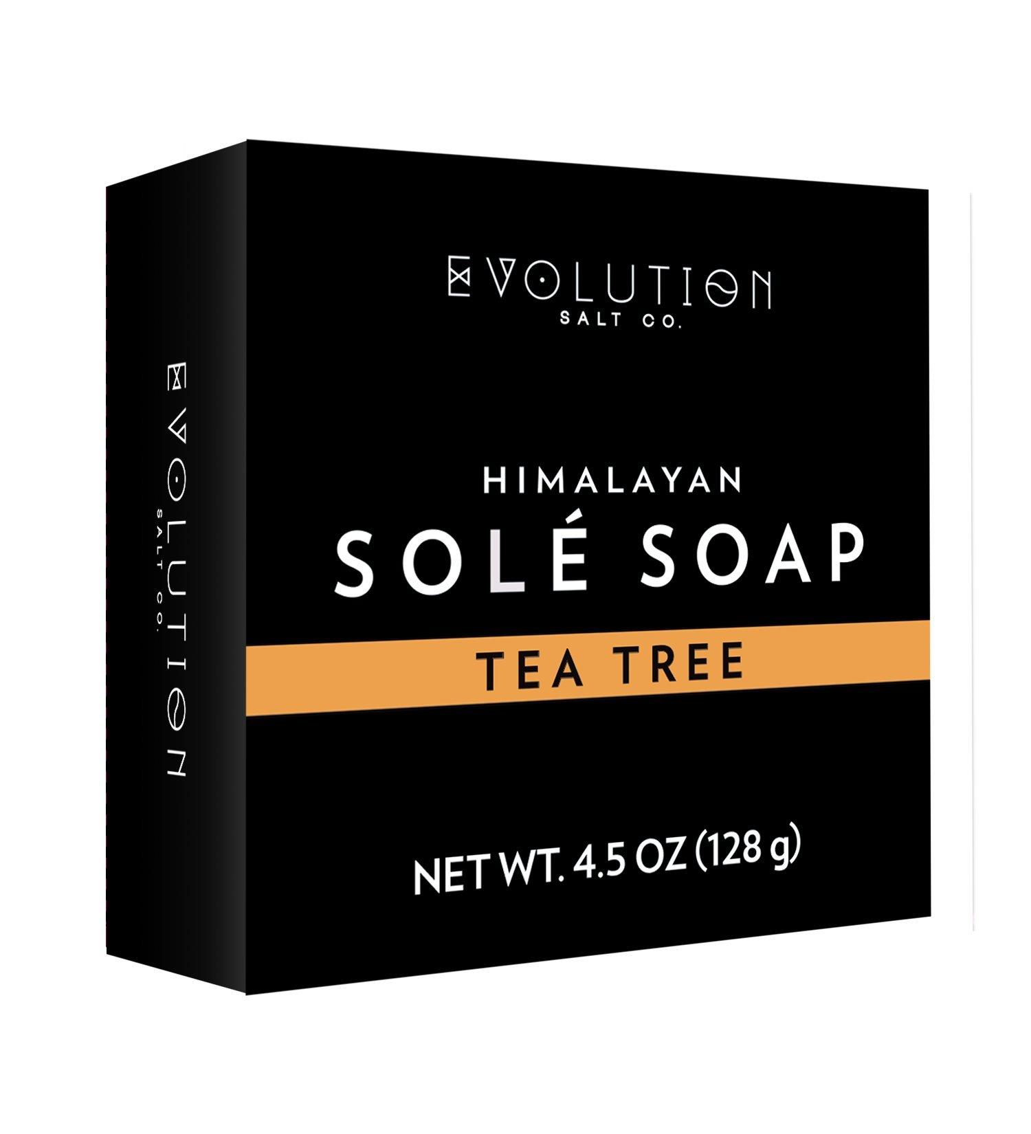 Evolution Salt Himalayan Sole Bath Soap Tea Tree 4.5 oz - Natural Refreshing Cleanse - Buy Online on GoSupps.com