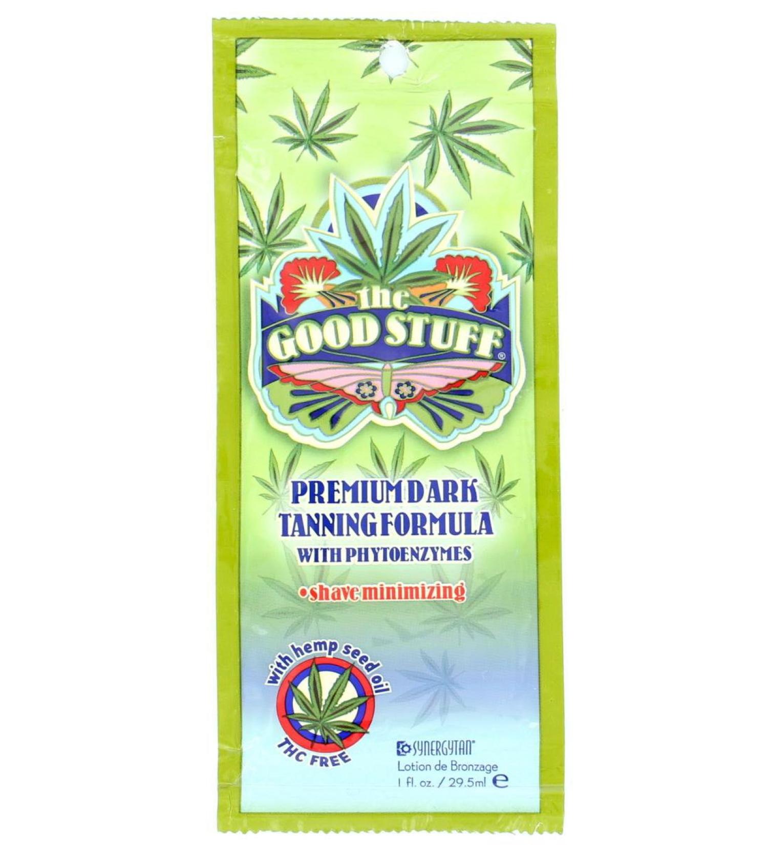 Synergy Tan The Good Stuff Premium Dark Tanning Formula with Hemp Seed Sachet 29.5ml