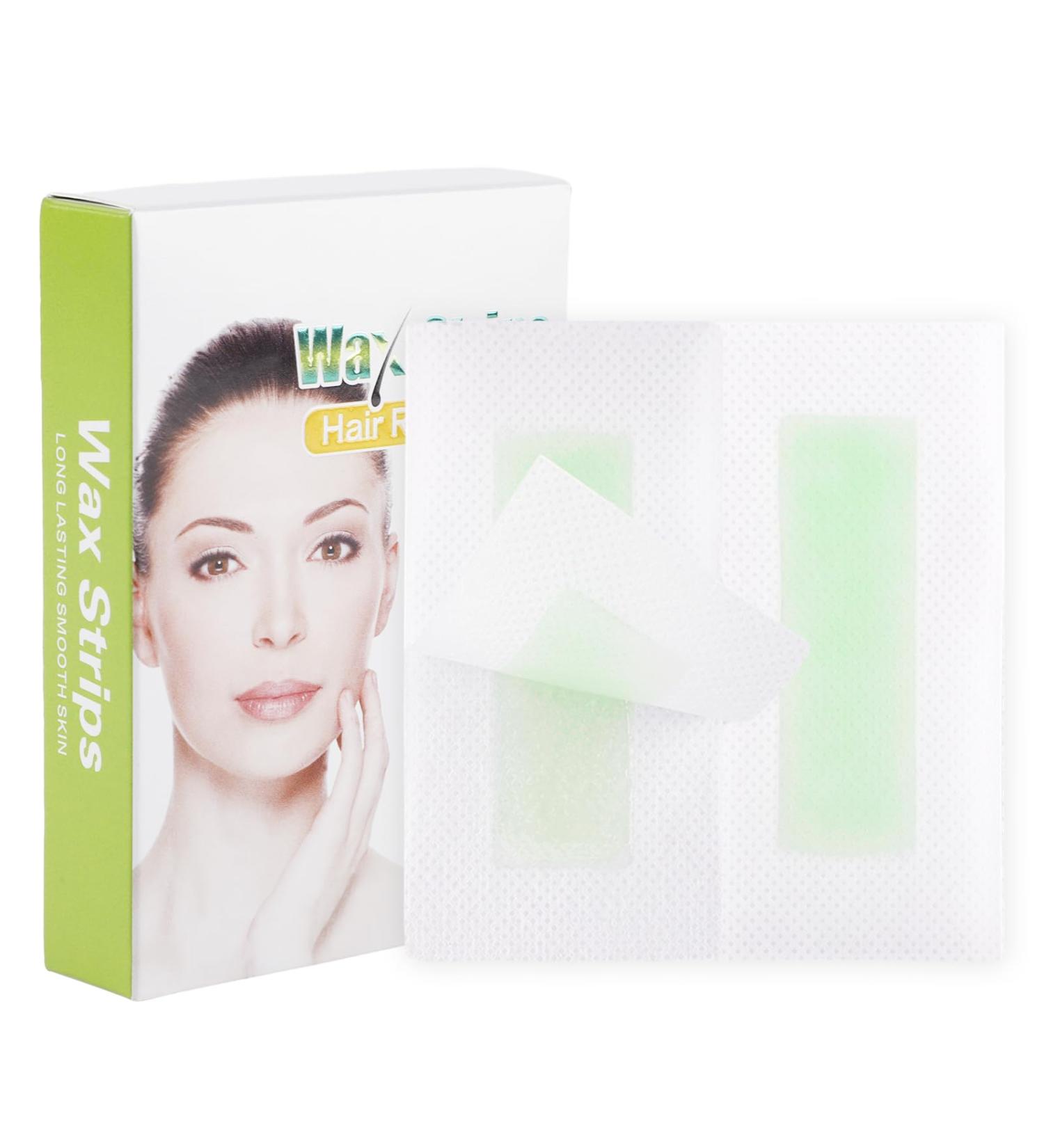 Wax Strips for Hair Removal - 40pcs, Gentle on Skin, Ideal for Legs, Face, Arms, Body - Buy Online on GoSupps.com
