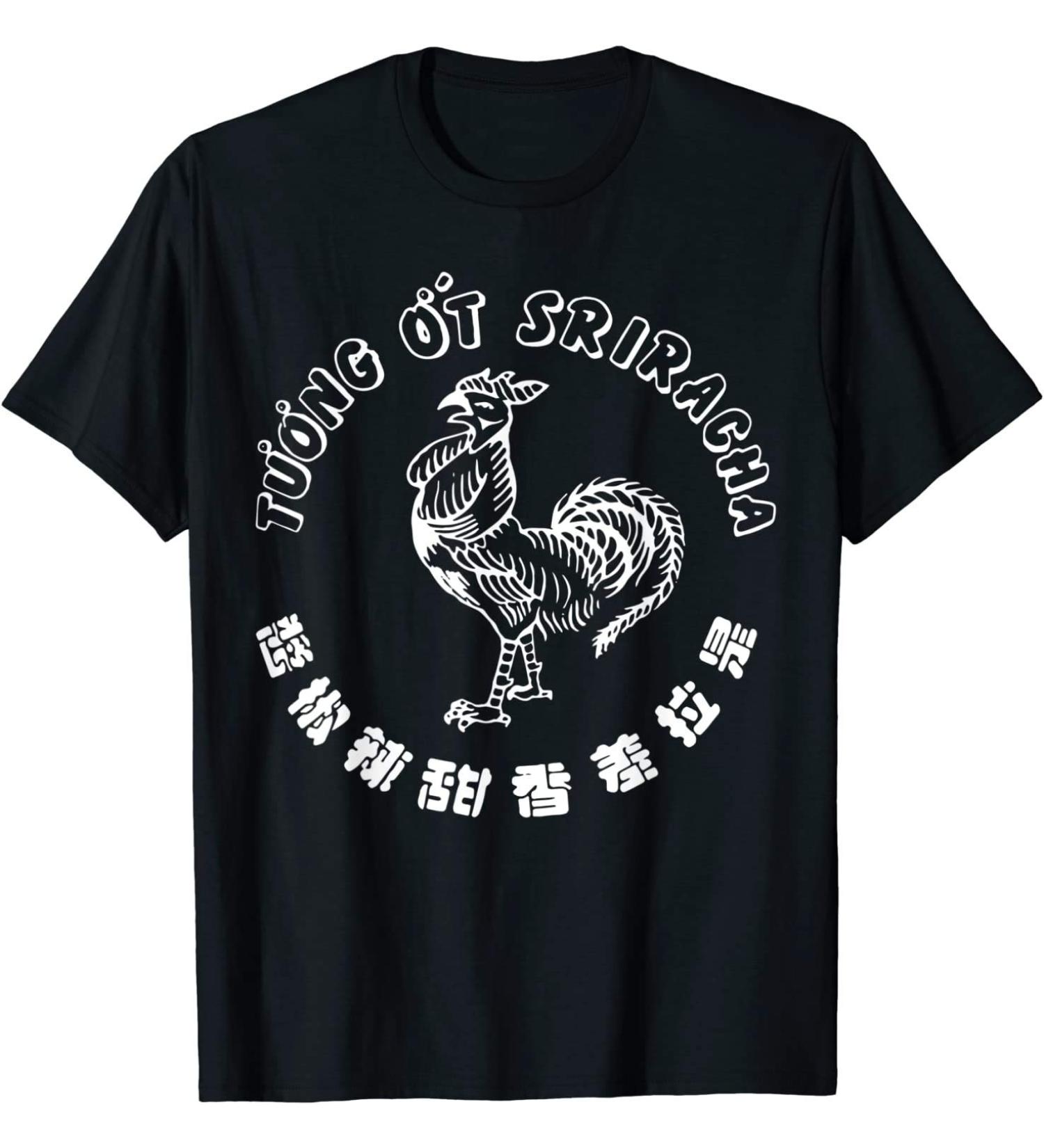 BINA STORE Sriracha Hot Chili-Sauce Sriracha Hot Chili-Sauce T-Shirt T040421 Black - Buy Online on GoSupps.com