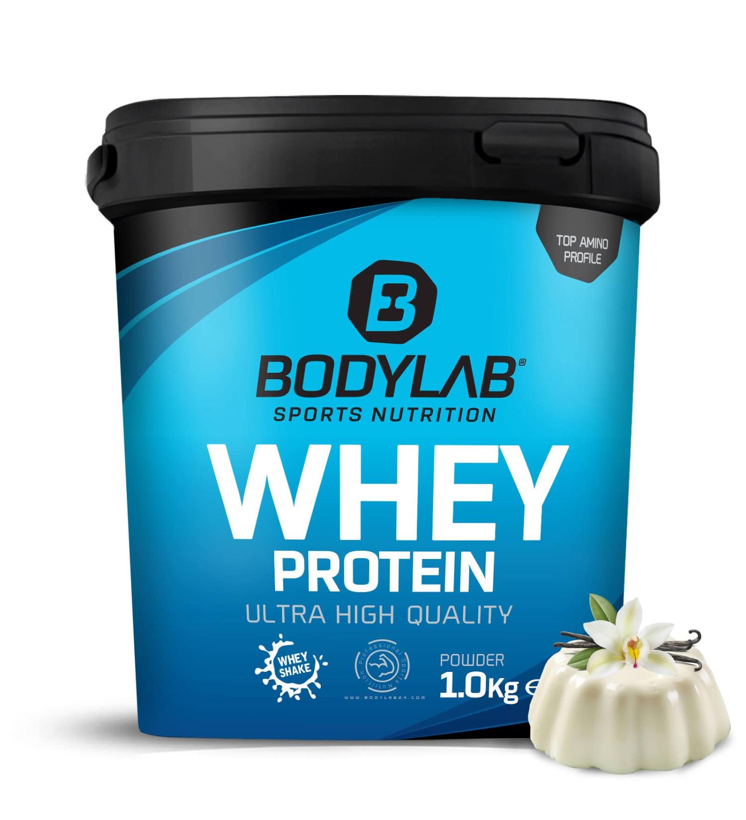 Bodylab24 Whey Protein Powder - Vanilla Pudding Flavor 1kg | Premium Protein for Muscle Growth & Recovery - Buy Online on GoSupps.com