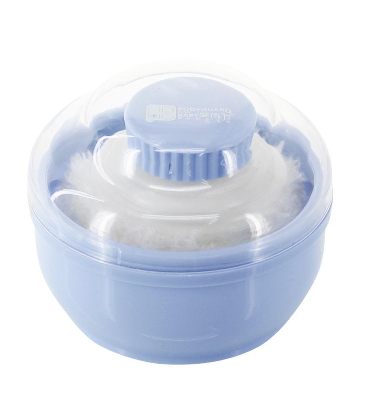 Tininna Powder Puff with Case for Baby Hypoallergenic Face Cosmetic Sponge Powder Puff