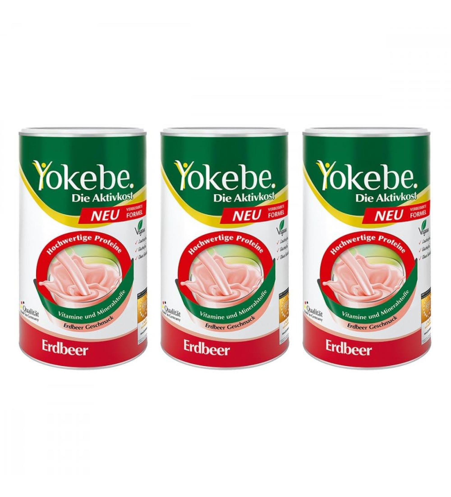Yokebe strawberry powder 3x500 g