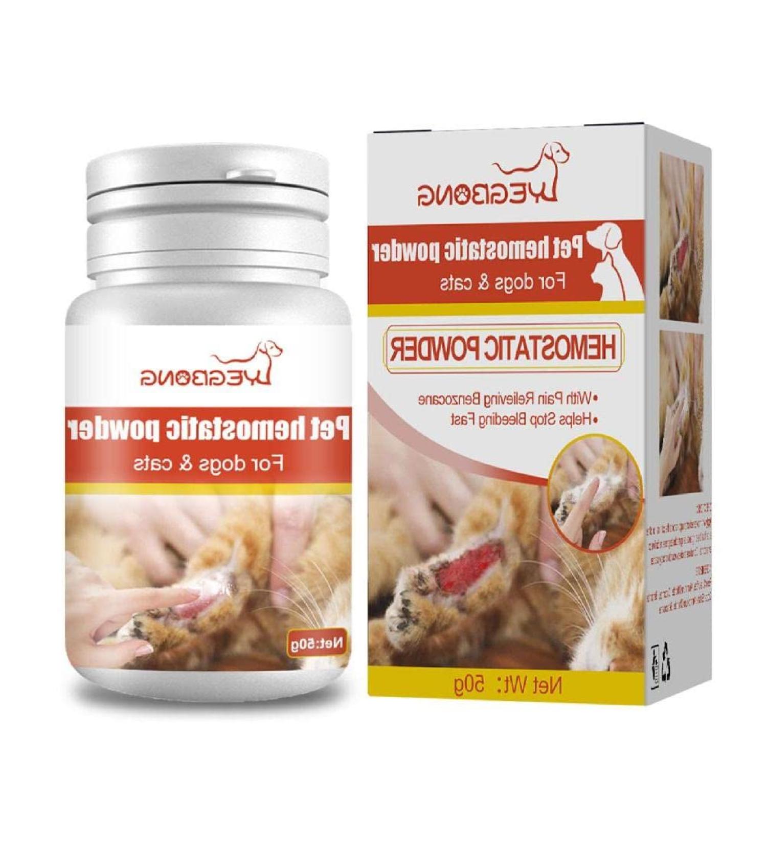 Styptic Powder Safe For Dogs And Cats Blood Stopper Puppy-Home Profession Aids Supplies Traumatic Hemostatic Powder 50ml Blood Stopper-powder Stick Bandage Large For Dogs Nails-compress Pet Wound Pet - Buy Online on GoSupps.com