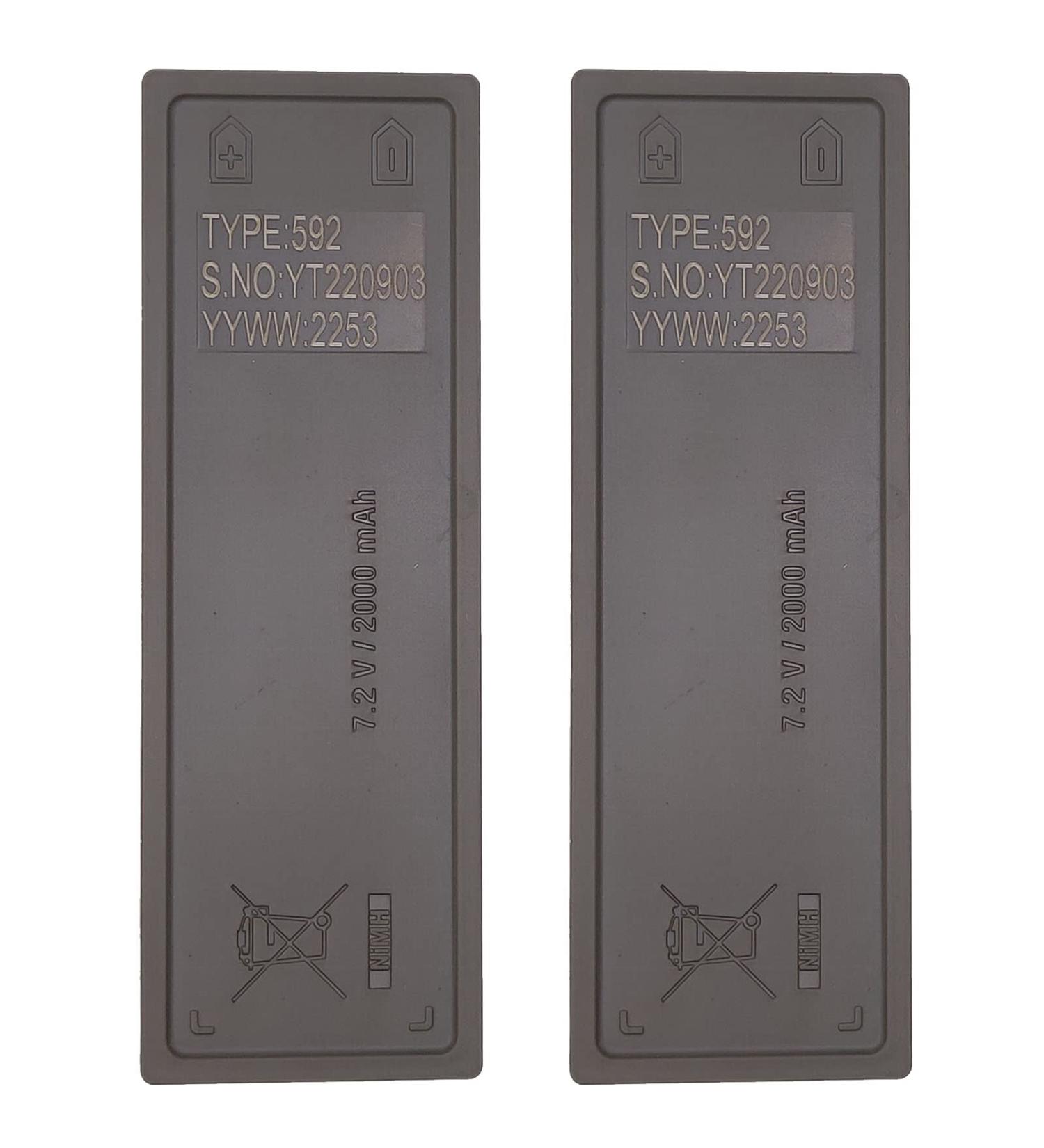 2Pcs 7.2V 2000mAh Replacement Battery for Scanreco 16131 590 592 960 | Compatible with Cifa EA2512 Effer Fasse Fassi FBS590 RSC7220 - International Shipping Available - Buy Online on GoSupps.com