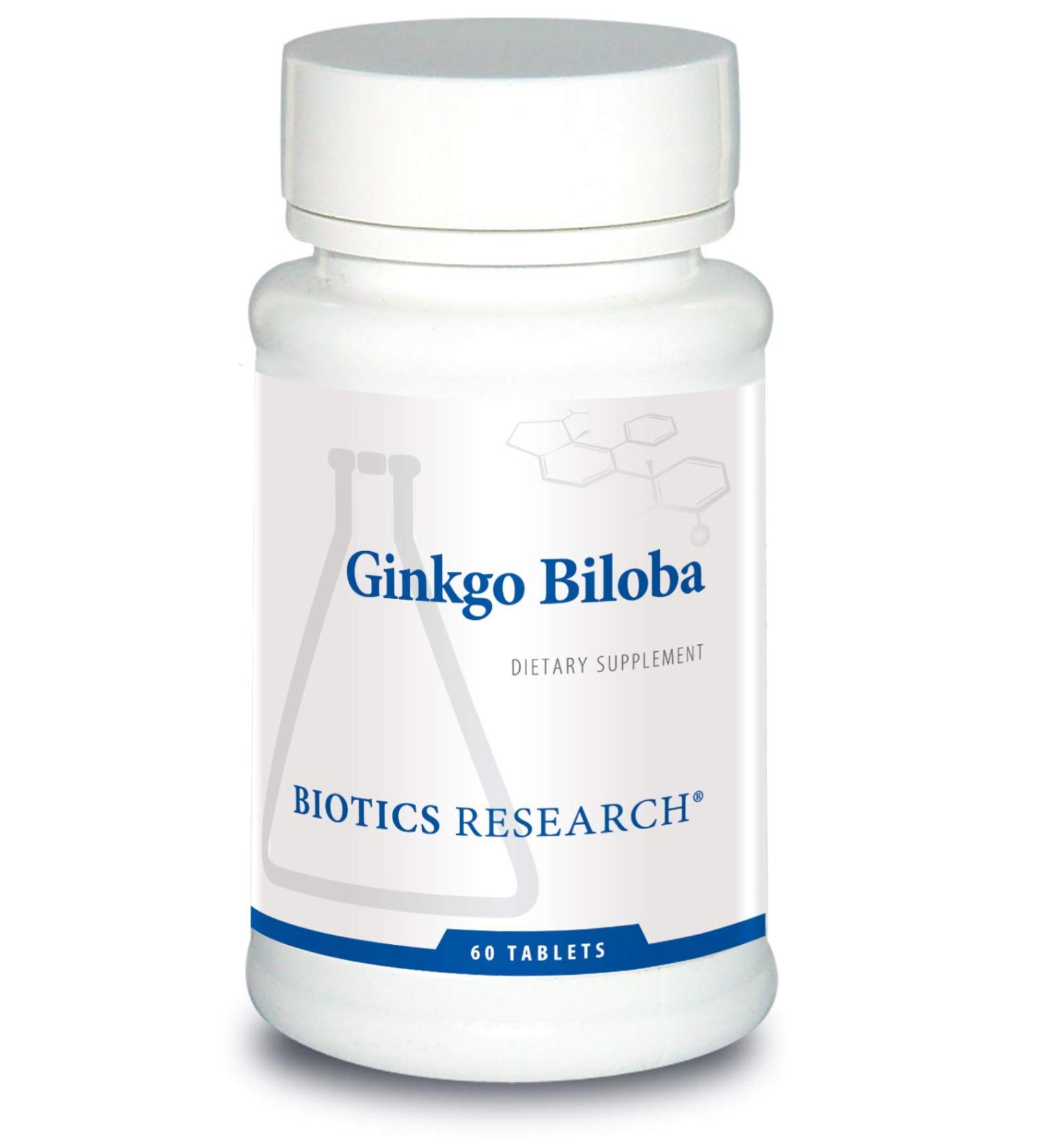 Biotics Research Ginkgo Biloba Standardized 24% Ginkgo Biloba Percent Extract Brain Supplement Nootropic Focus Energy Memory Healthy Aging. 60 Tablets - Buy Online on GoSupps.com