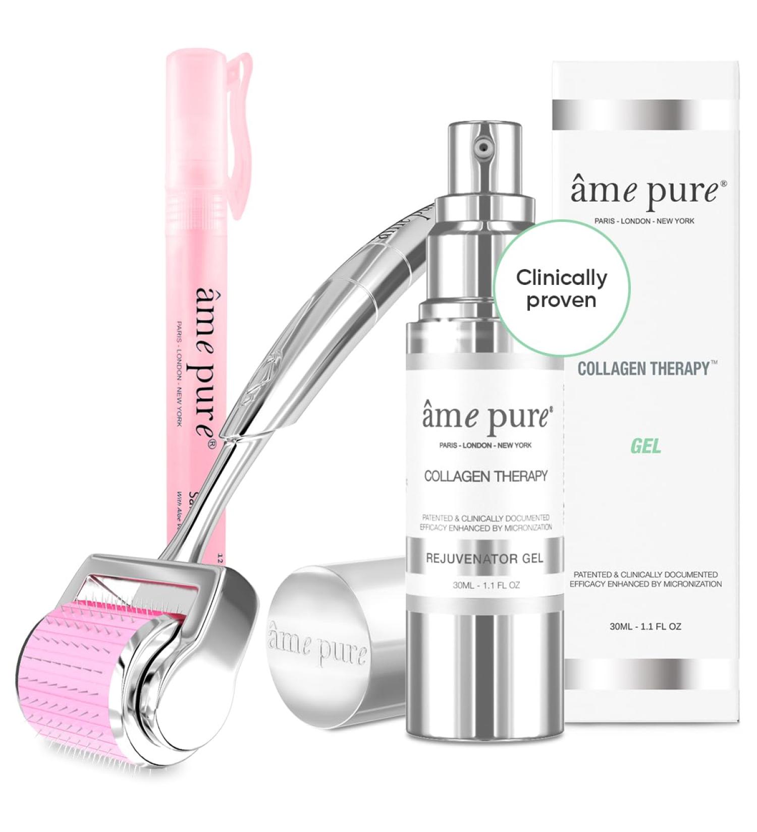  me pure CIT Face Derma Roller Basic KIT 100% Natural Microneedling Treatment for Sensitive Skin (Dermaroller 0.5mm + Gel + Disinfectant) - Buy Online on GoSupps.com