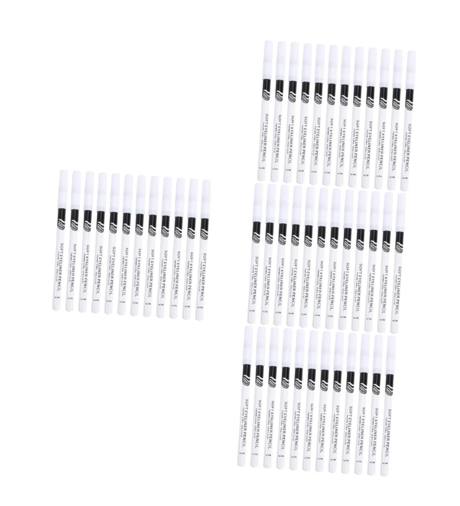 BIUDECO 48 Pcs Eyeliner Pencil Smudge-proof Eye Definer Professional Colored Pencils Liner Stick Wooden Pole - Buy Online on GoSupps.com