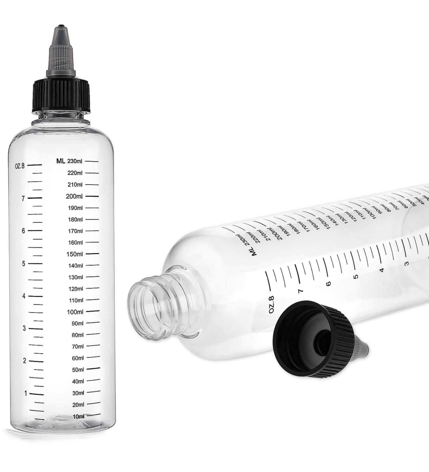 2 Pack Applicator Bottle for Hair 8.5oz Hair Color Applicator Bottle Twist-On Top Tip Cap Hair Oil Applicator Plastic Squeeze Bottle Root Hair Dye Bottle with Graduated Scale - Buy Online on GoSupps.com