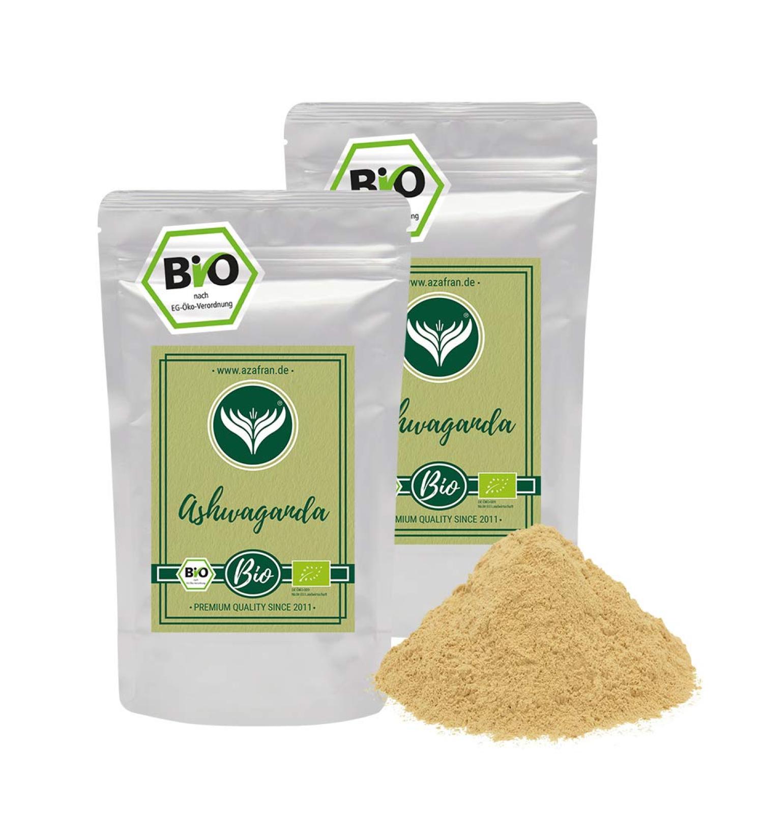 Buy Azafran ORGANIC Ashwagandha Powder - Indian Ginseng 1kg | Natural Stress Relief & Energy Booster - Buy Online on GoSupps.com