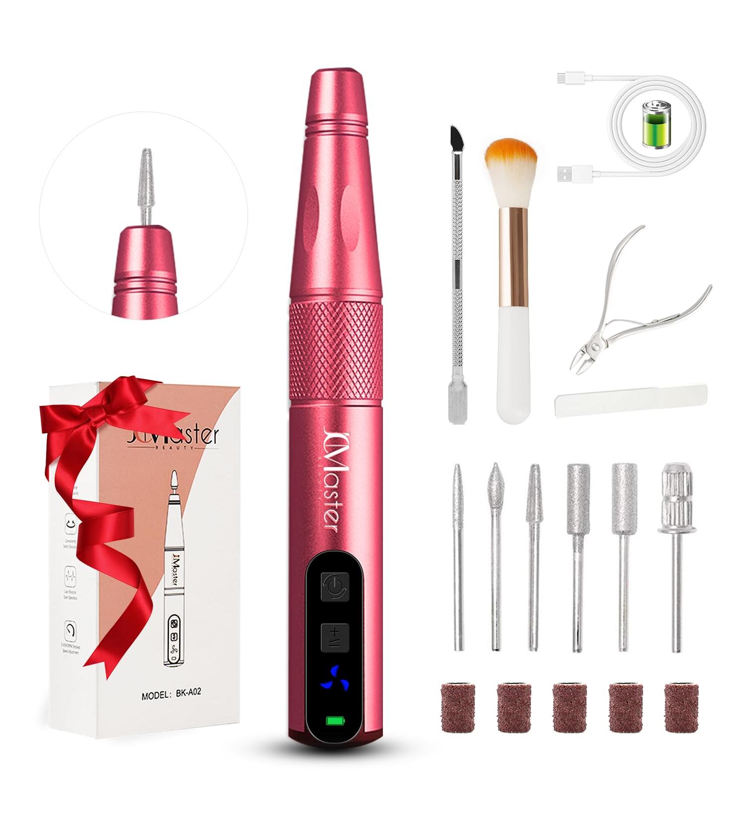JCMASTER Nail Cutter 11 in 1 JCM-A02RO Aluminum Portable Electric Manicure and Pedicure Set for Home and Salons 230V Battery Powered Rose - Buy Online on GoSupps.com