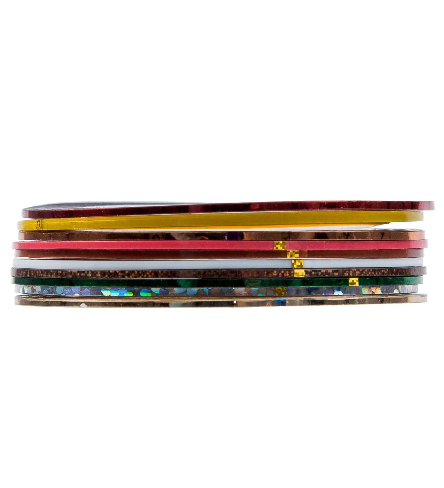 10 Nail Tape Stripe Decoration Sticker Hologram - Buy Online on GoSupps.com