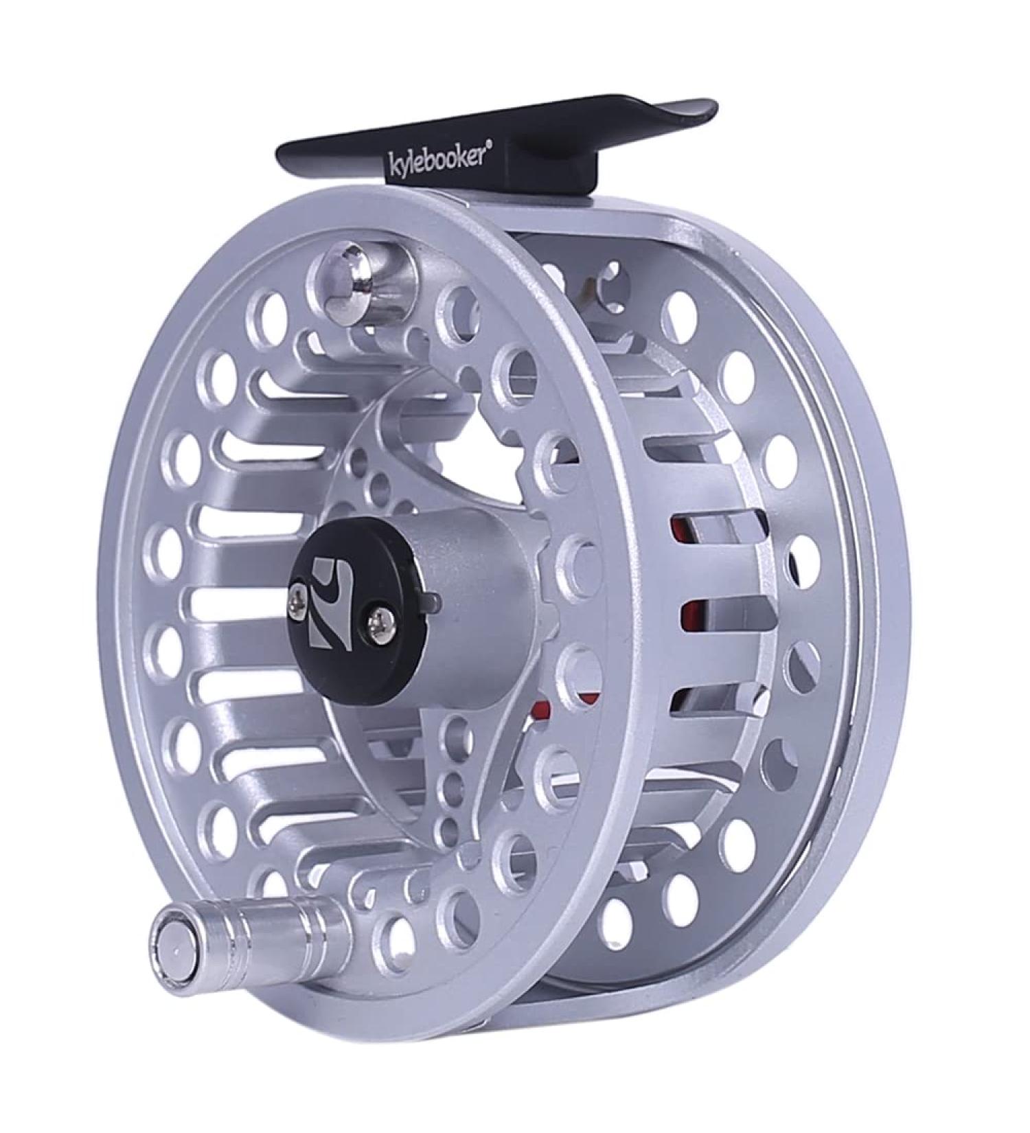 Kylebooker Fly Fishing Reel Large Arbor - Aluminum Body - 3/4wt 5/6wt 7/8wt - Silver - International Shipping Available - Buy Online on GoSupps.com